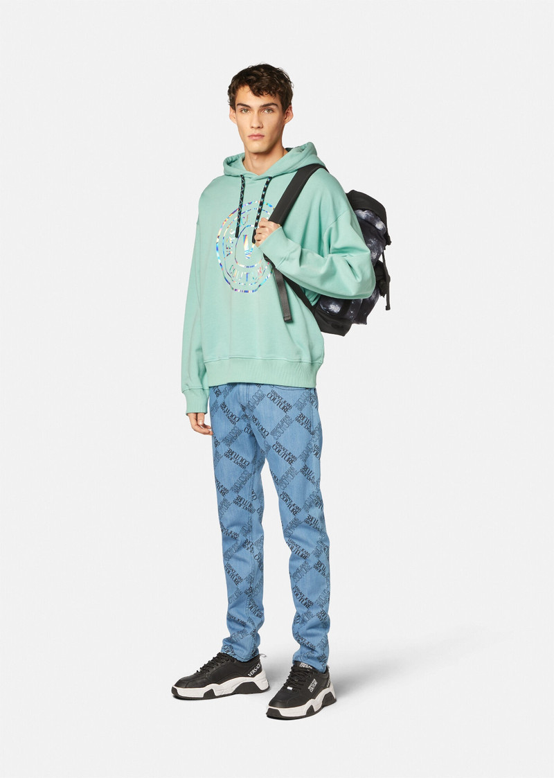 VERSACE JEANS COUTURE V-Emblem Hoodie outlook