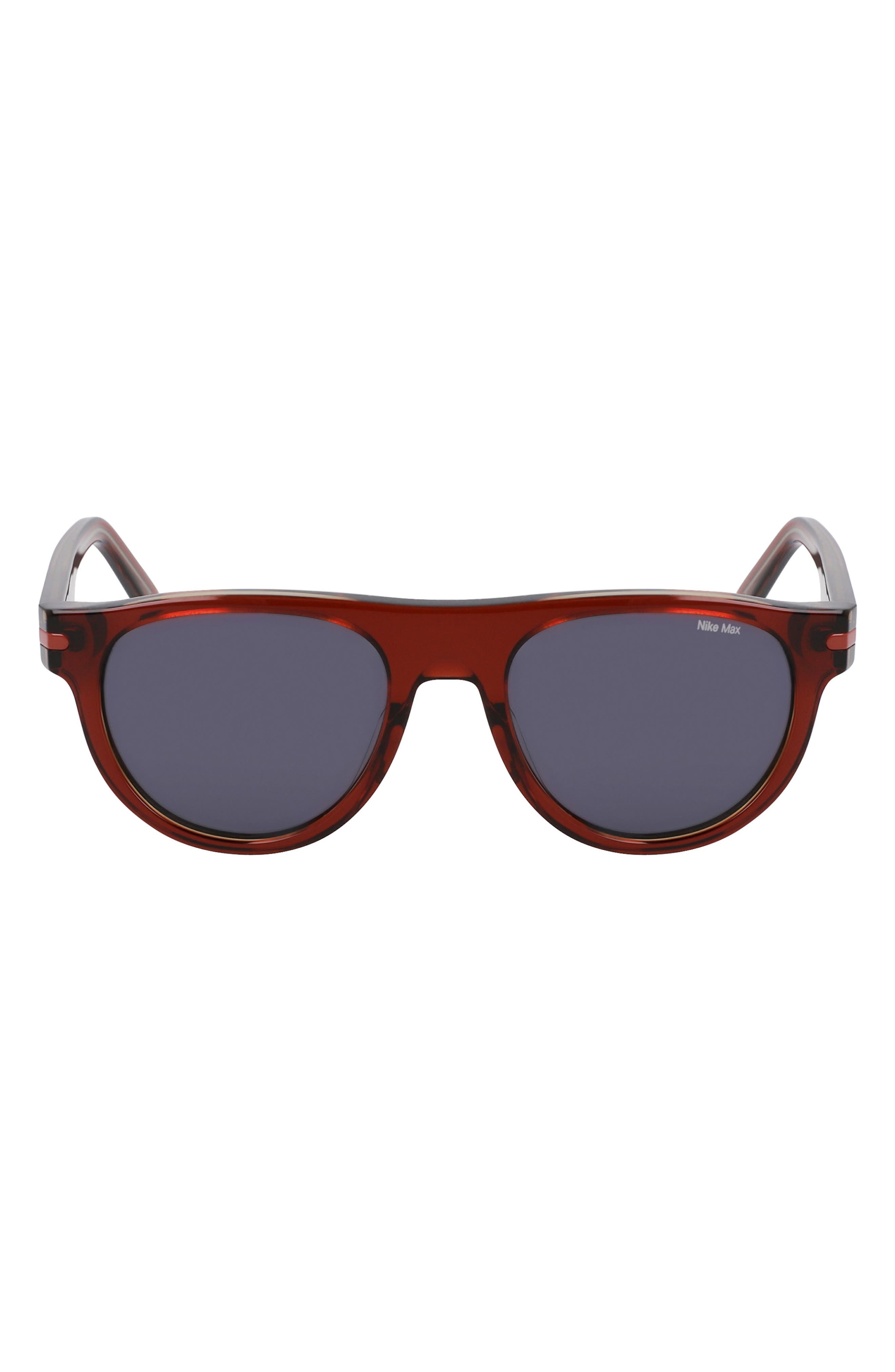 Nike Crescent III 54mm Round Sunglasses in Cedar /Grey at Nordstrom - 1