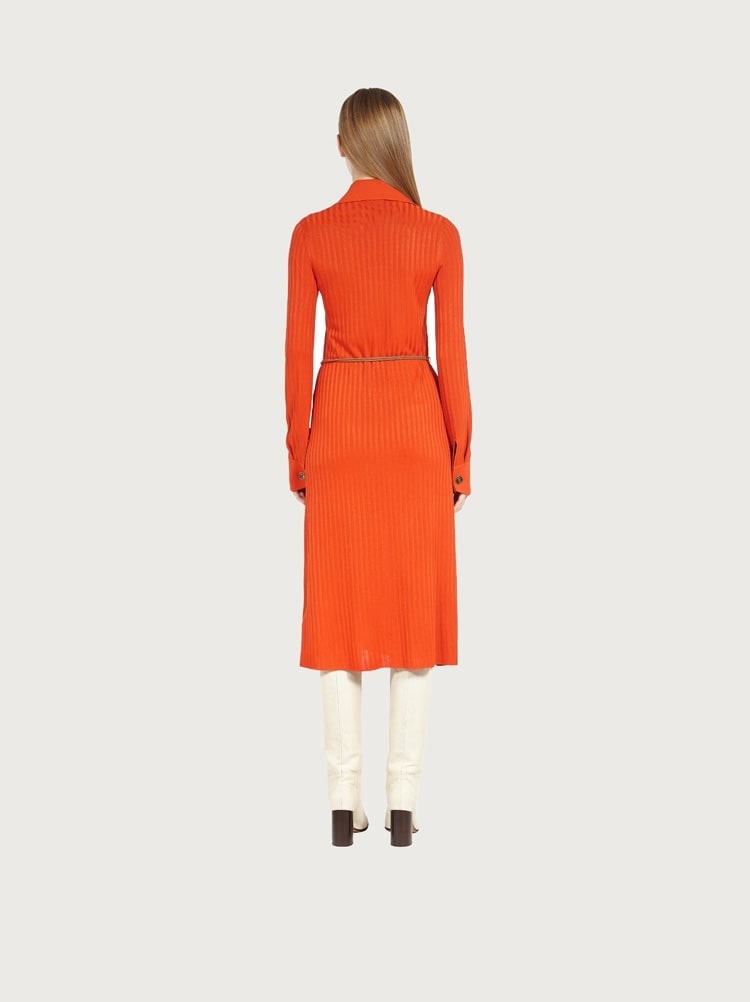 KNITTED SHIRT DRESS - 3