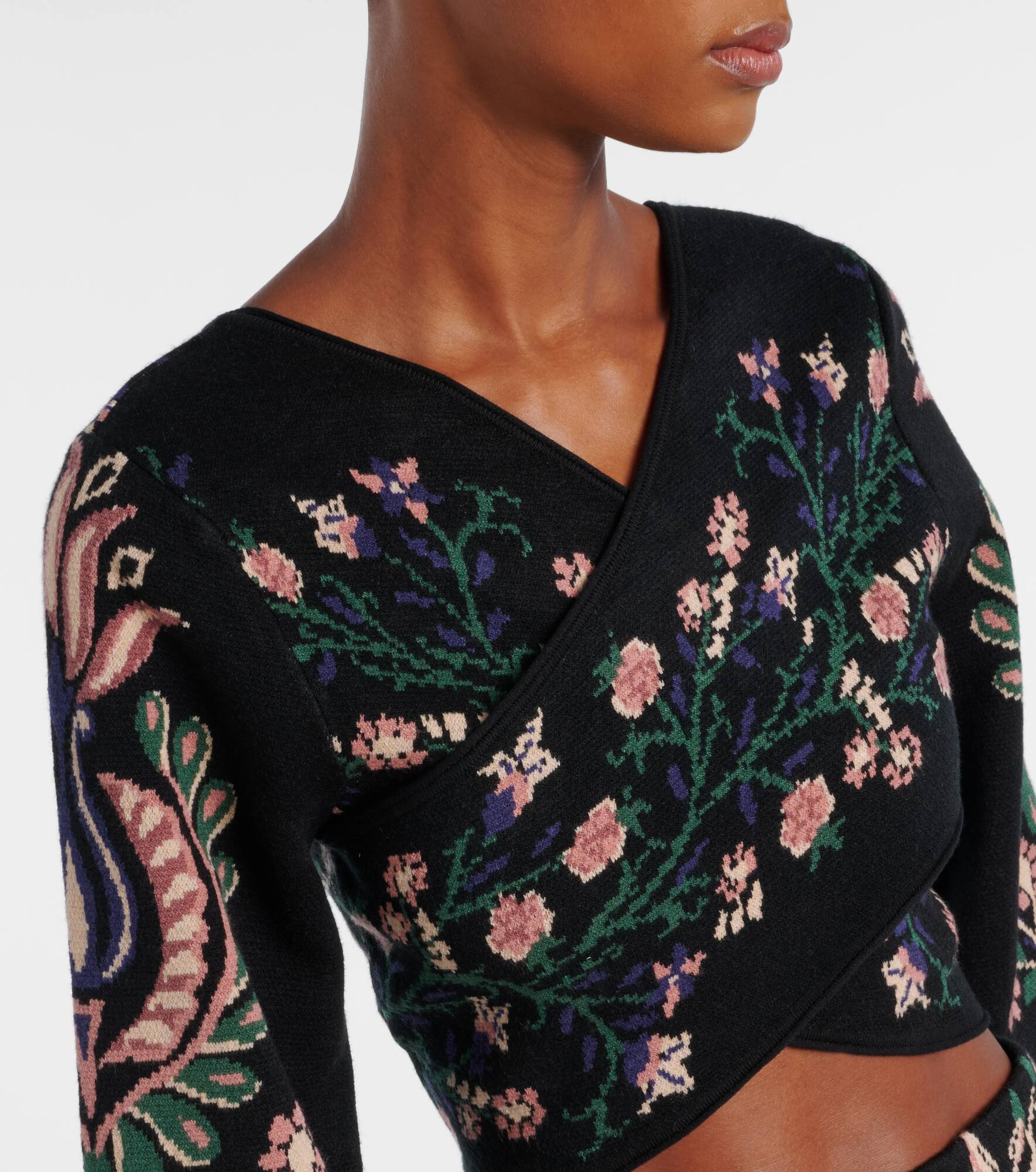 Marvelous Garden knitted wrap top - 4