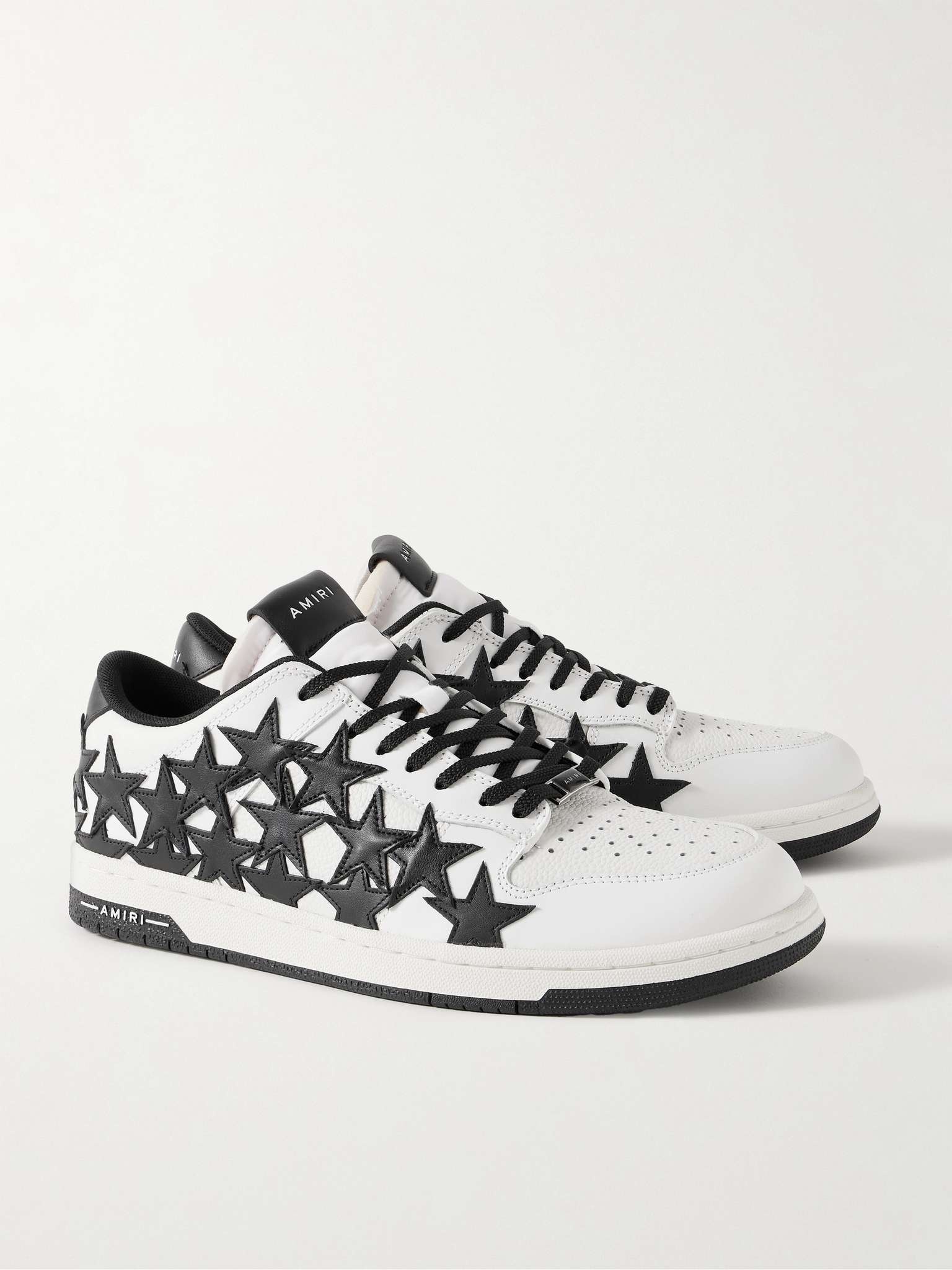 Stars Low Appliquéd Leather Sneakers - 4
