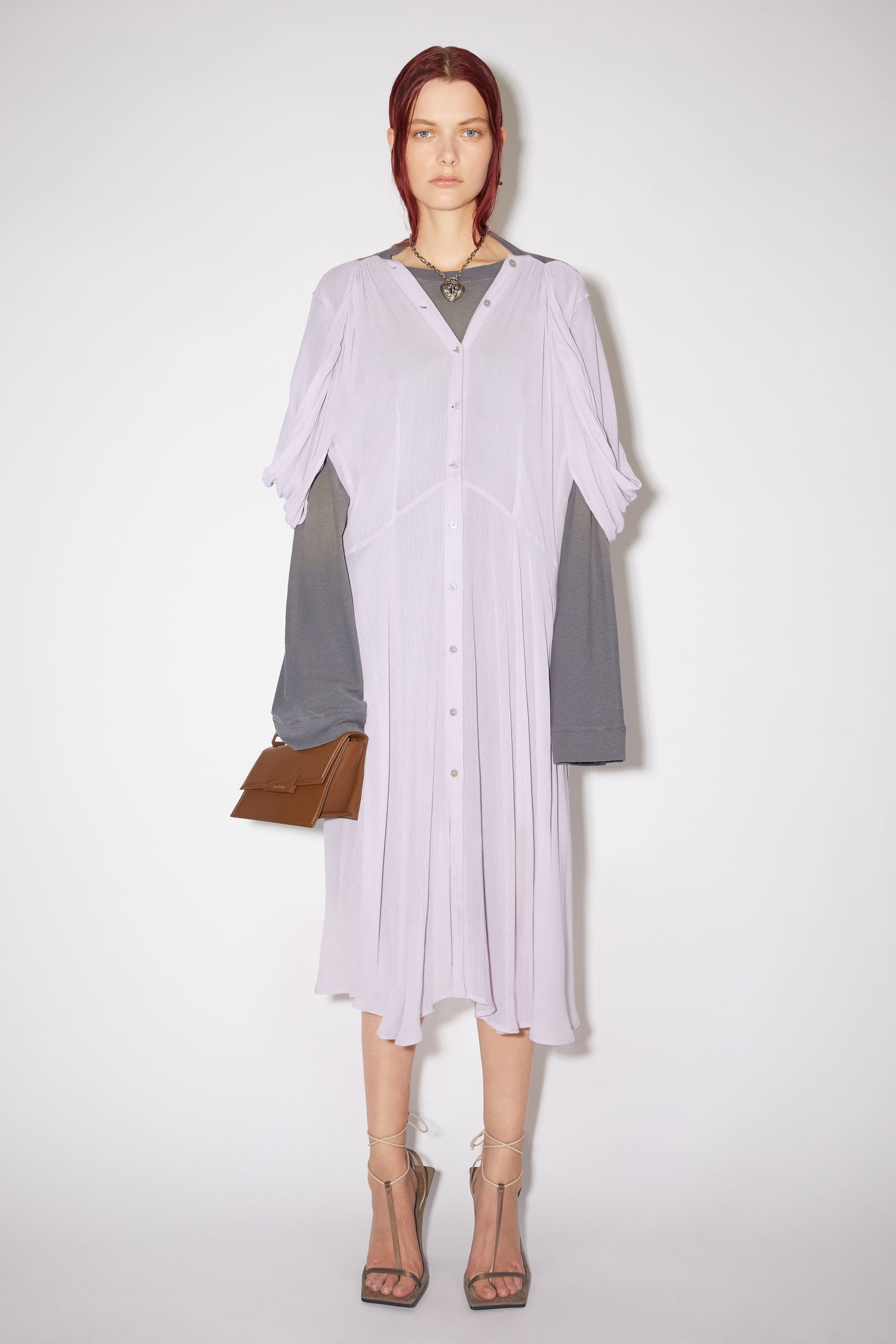 Layered dress - Lilac purple - 2