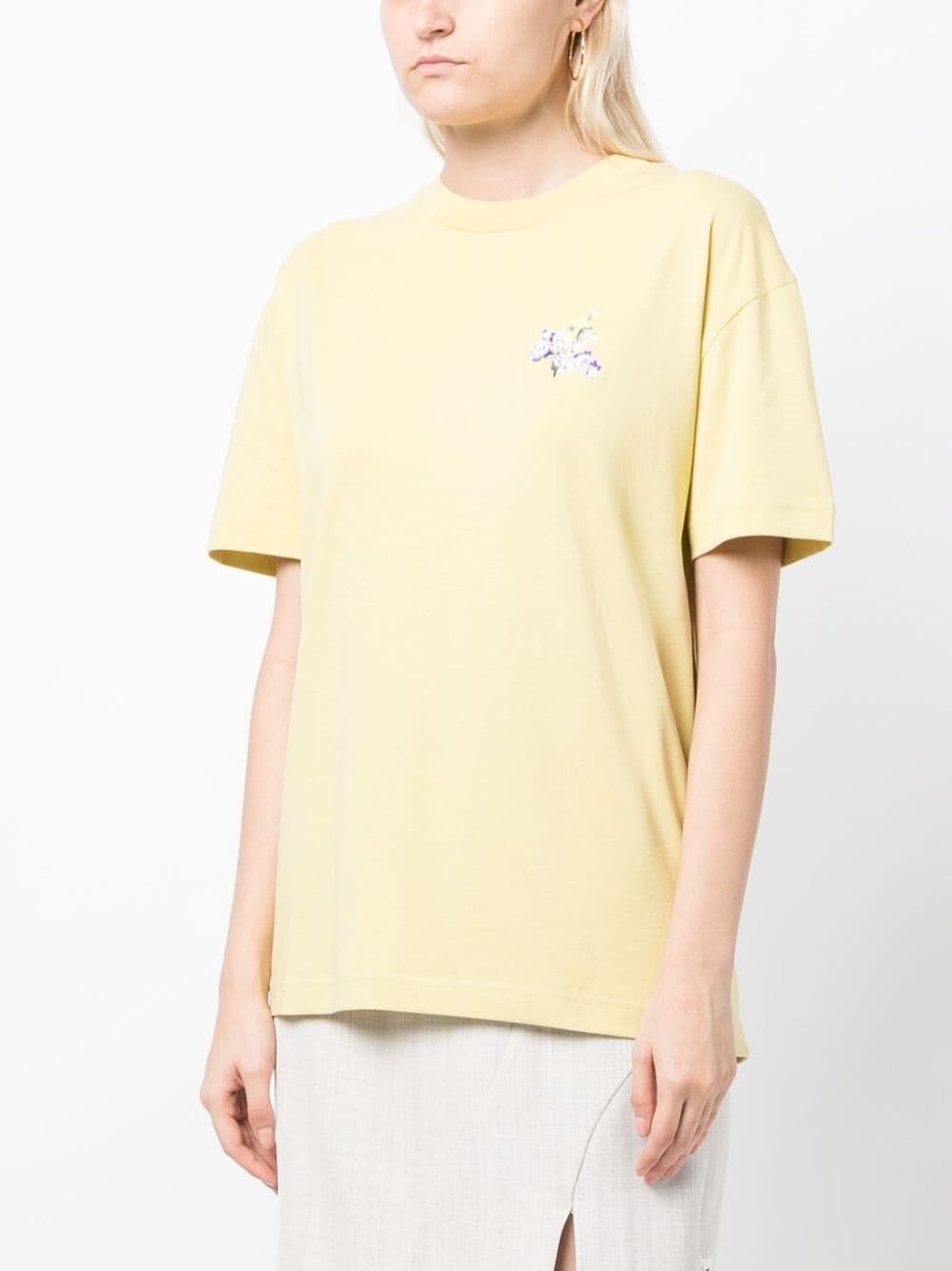 floral logo-print short-sleeve T-shirt - 4