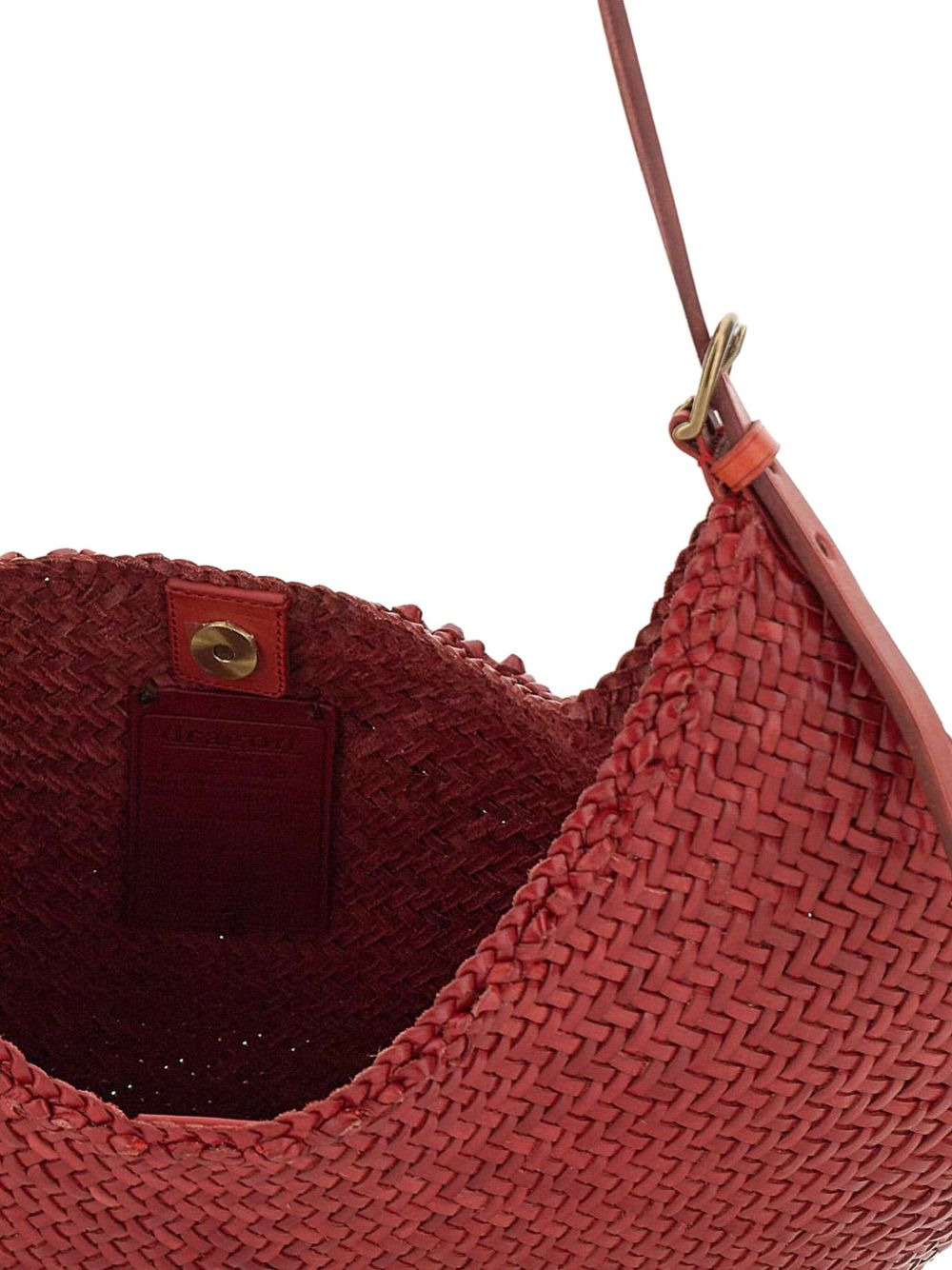 woven-leather shoulder bag - 5
