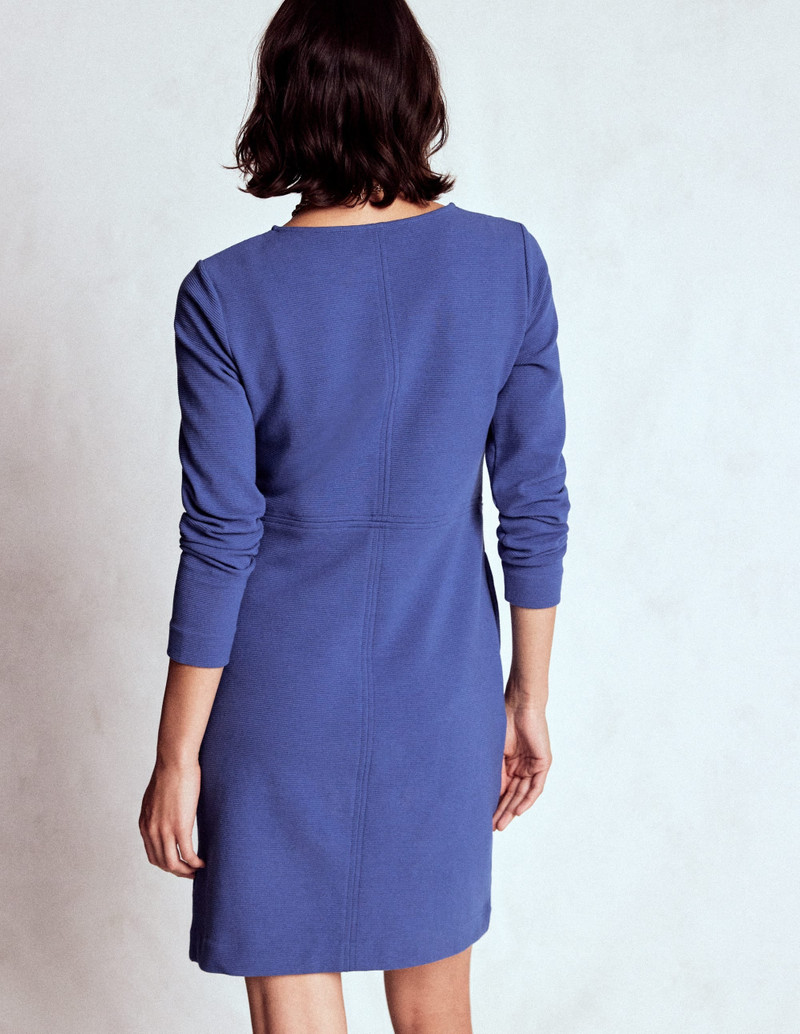 Cornelia Ottoman Dress-Denim Blue 4
