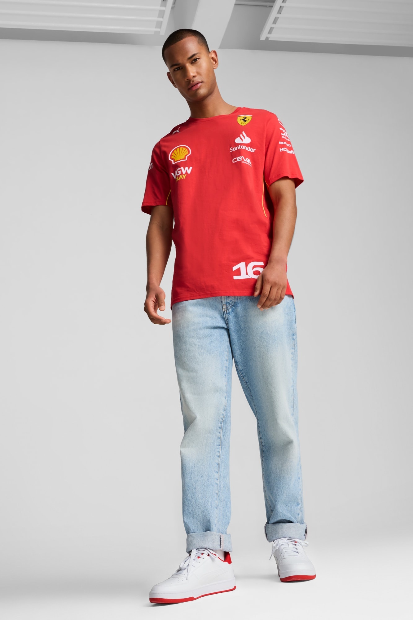 Scuderia Ferrari Leclerc Men's Tee - 5