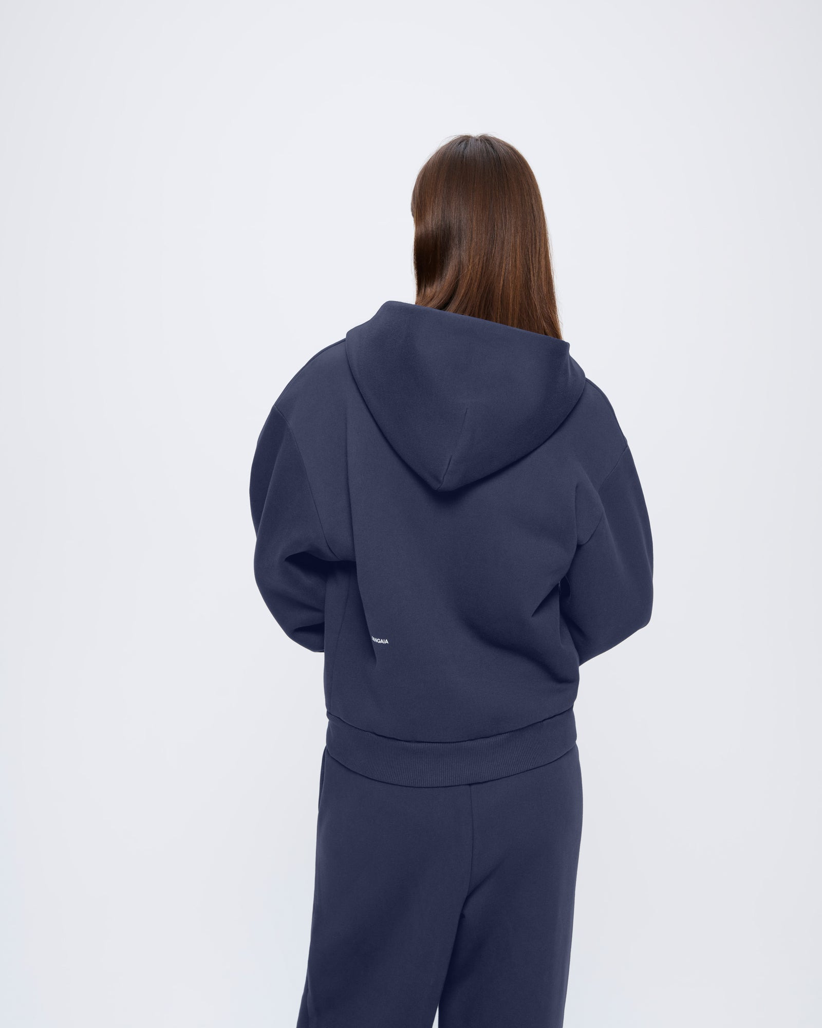 Womens 365 Heavyweight Two-Way Zip-Through Hoodie - Navy - 5