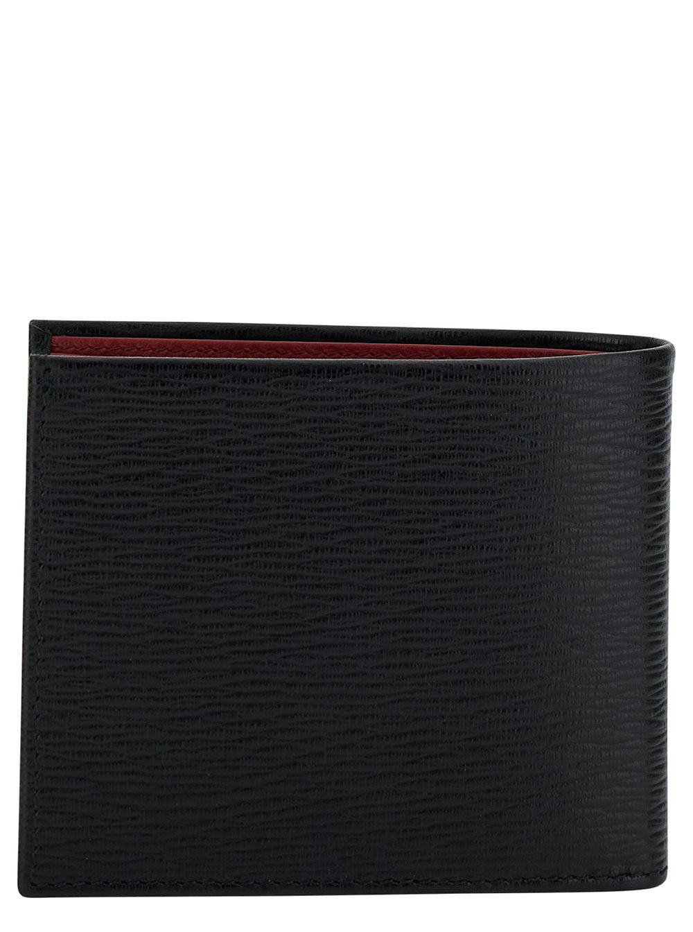 Ferragamo Men Revival Gancini Black Wallet In Textured Leather Man Ferragamo - 3