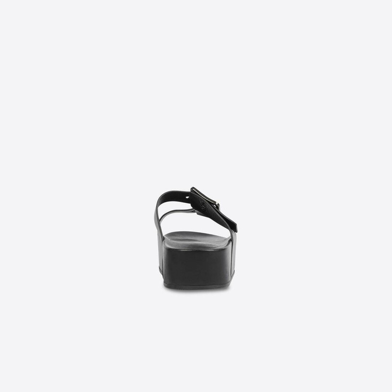 BALENCIAGA Women's Mallorca Platform Sandal in Black/white outlook