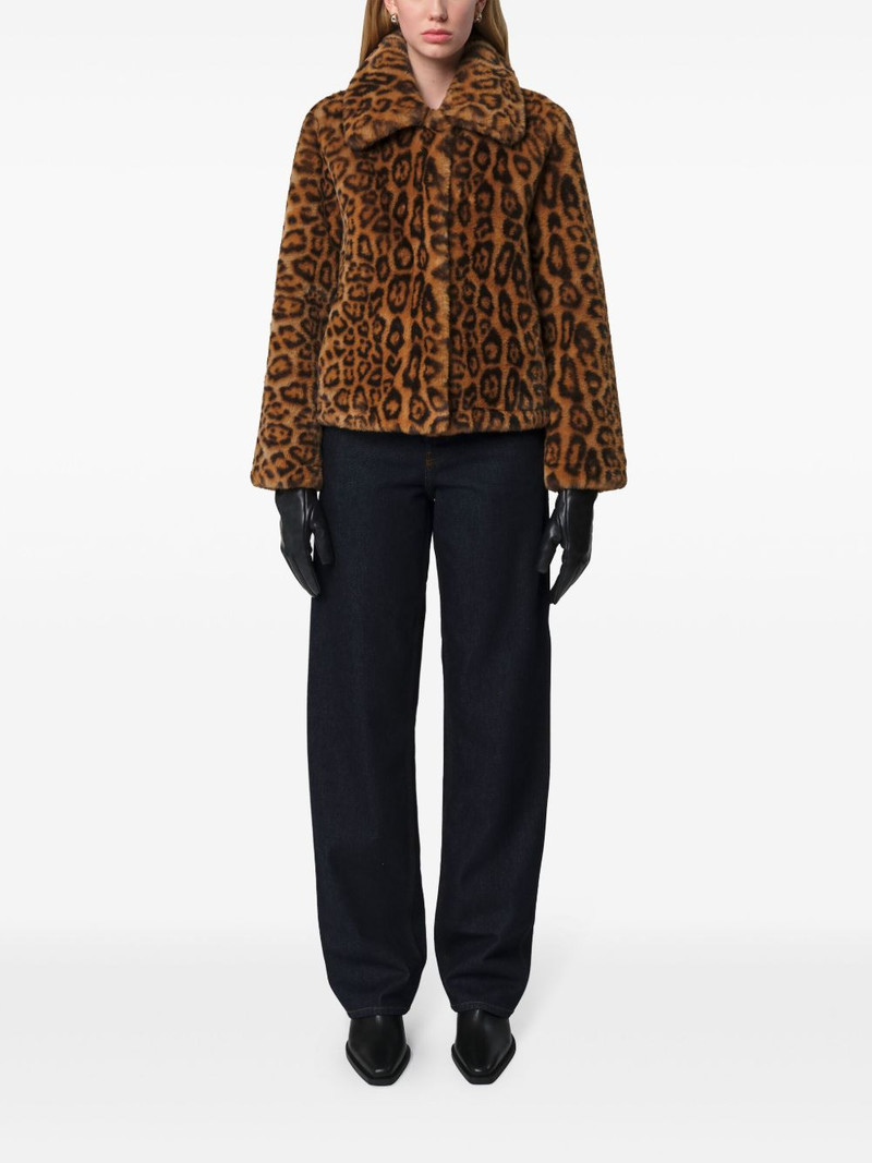APPARIS leopard-print recycled polyester jacket outlook