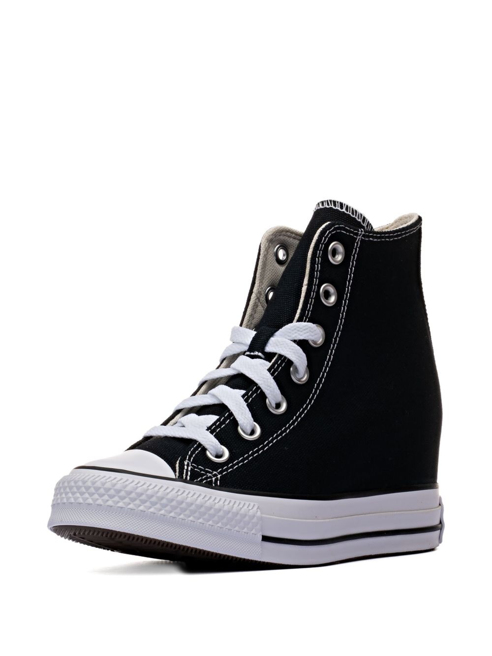 Chuck Taylor All Star Wedge Platform Hi "Black White" sneakers - 2