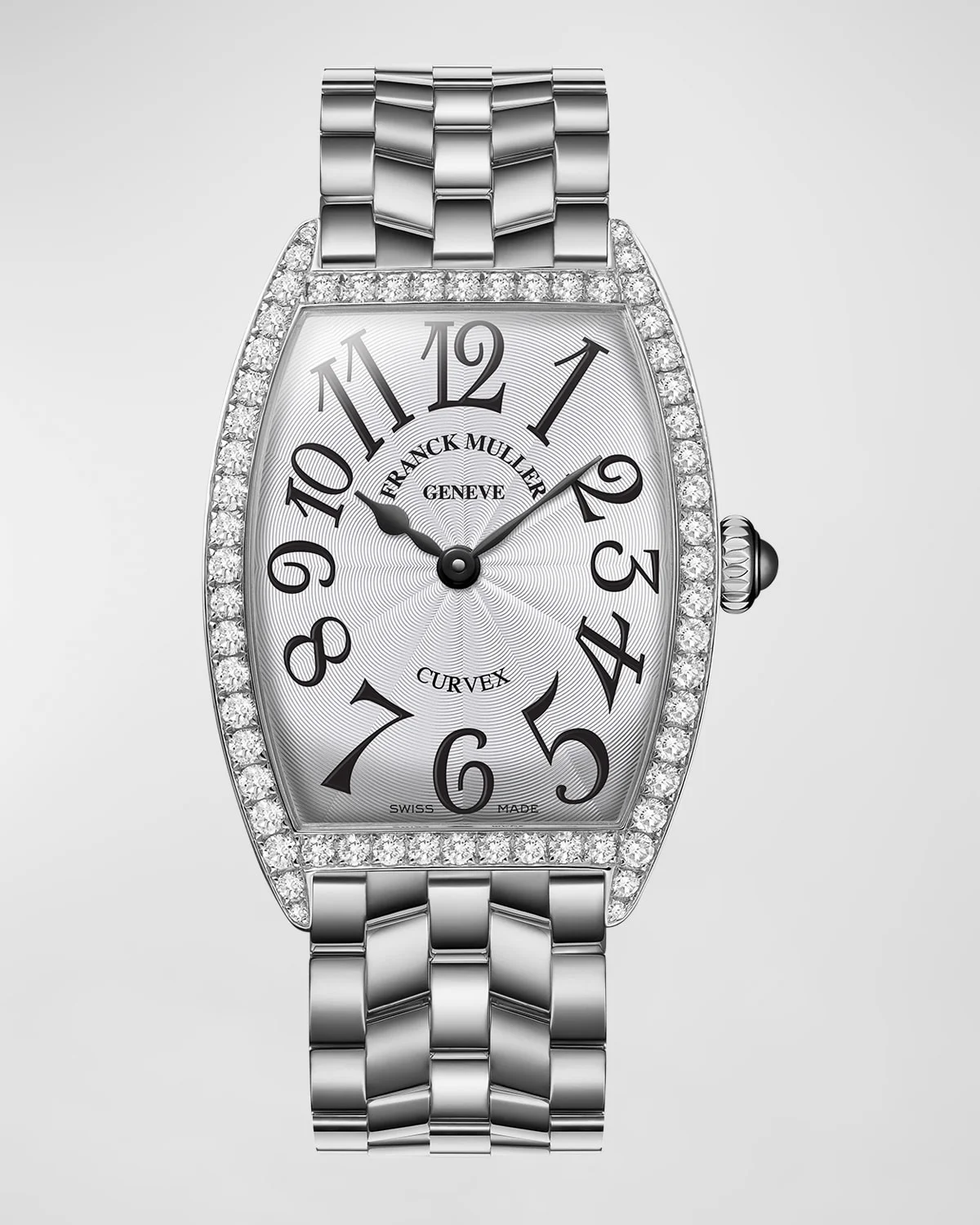 Curvex Stainless Steel Diamond Watch - 1