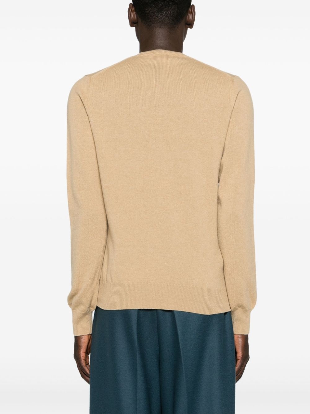 heart-patch wool jumper - 5