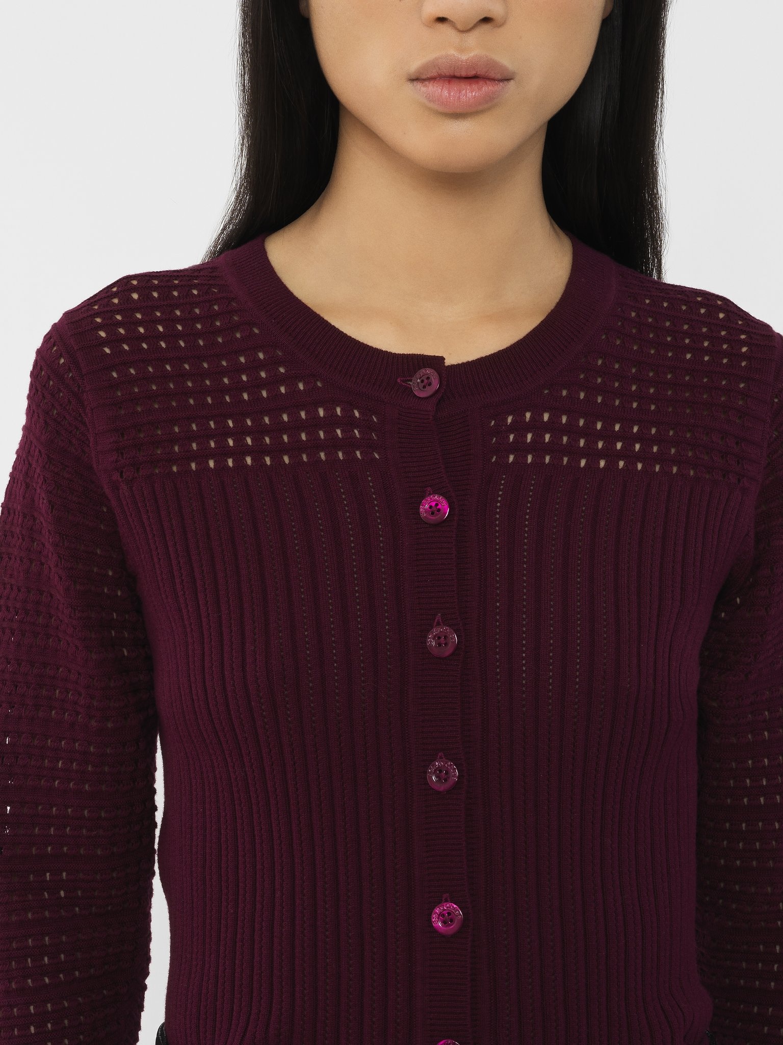 OPEN-STITCH CARDIGAN - 6