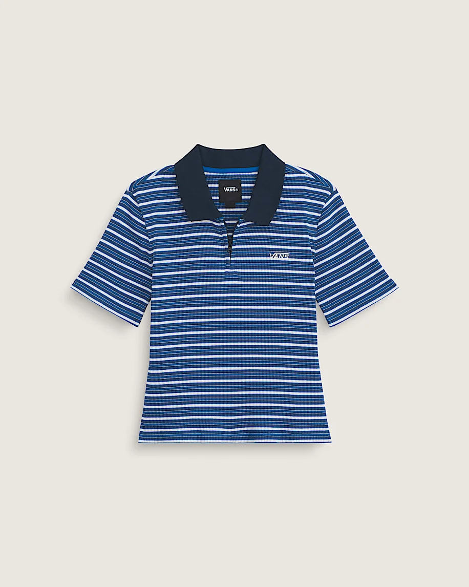 Priscilla Stripe Polo Shirt - 1