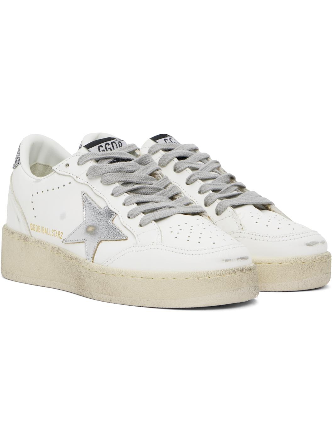 White Ball Star Sneakers - 4