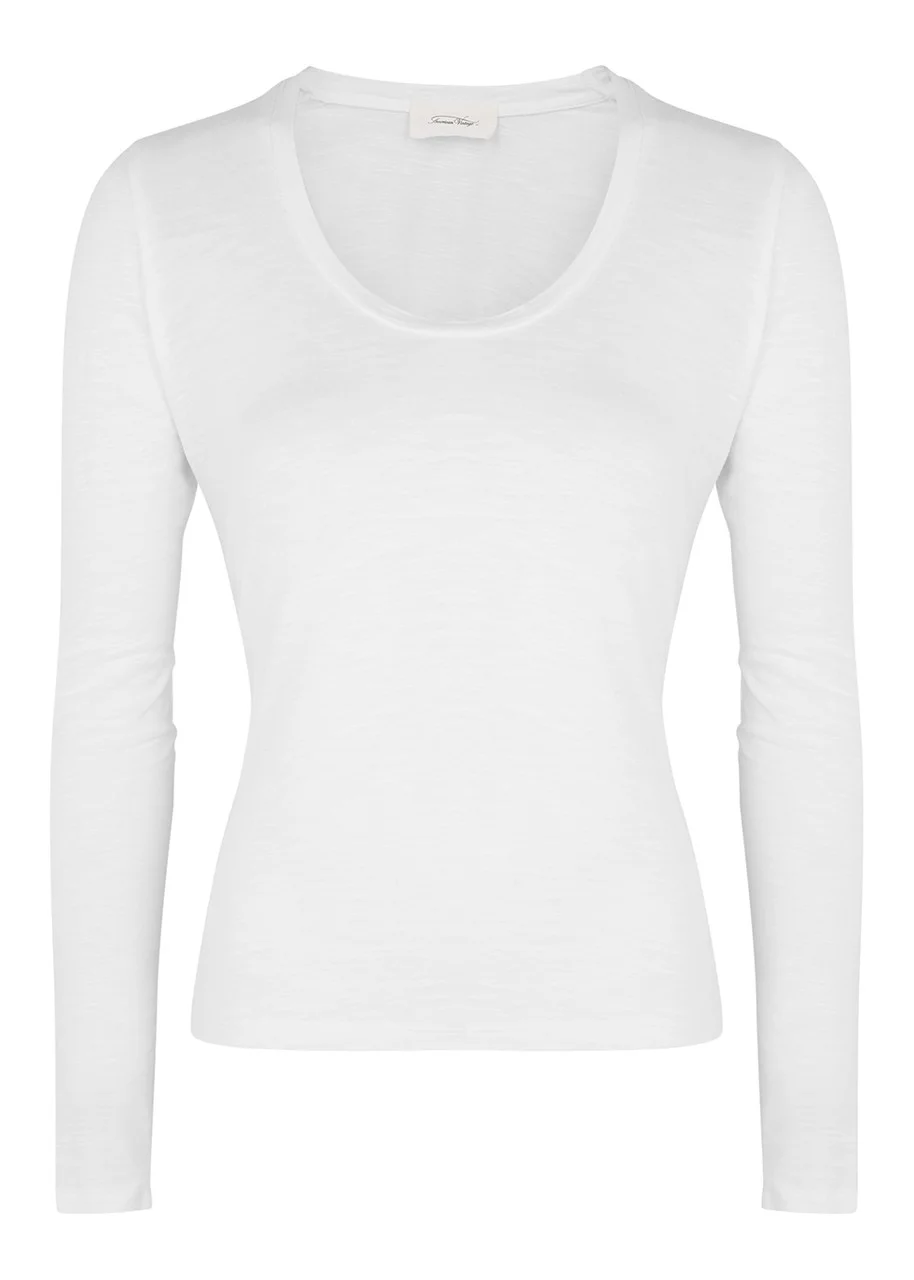 Jacksonville slubbed cotton-blend top - 1
