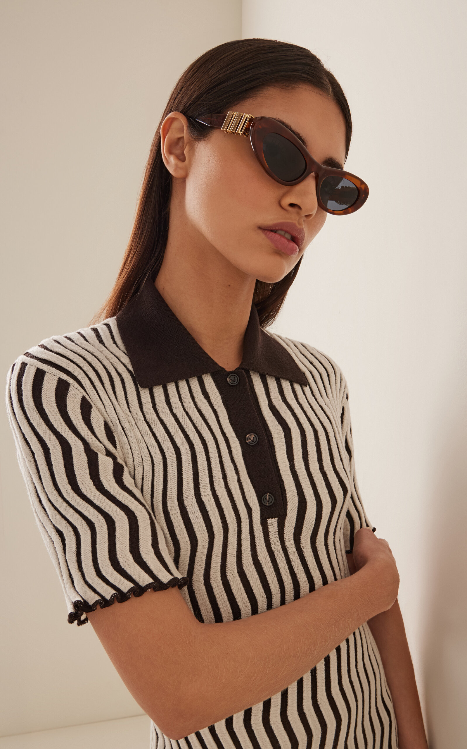 Tortoiseshell Acetate Sunglasses brown - 2
