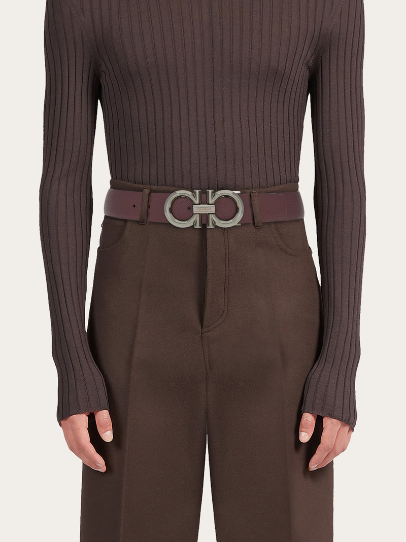 Reversible and adjustable Gancini belt 4
