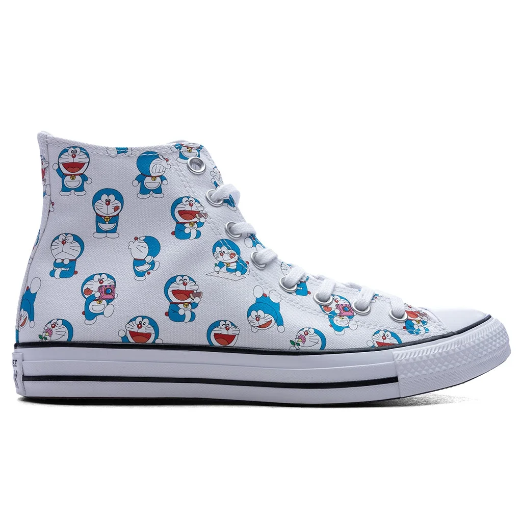 CONVERSE X DORAEMON CHUCK TAYLOR ALL STAR HI - VINTAGE WHITE/HAWAIIAN GOLD/FLAMINGO - 1