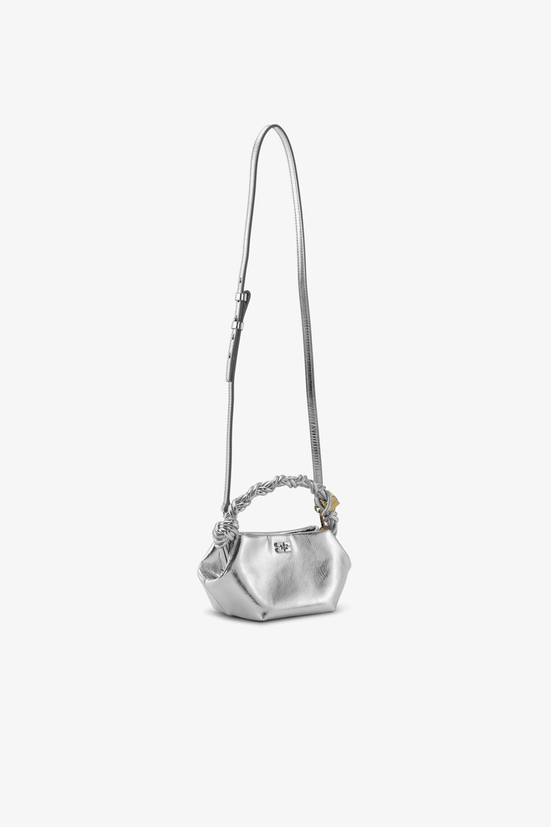 GANNI SILVER MINI GANNI BOU BAG outlook