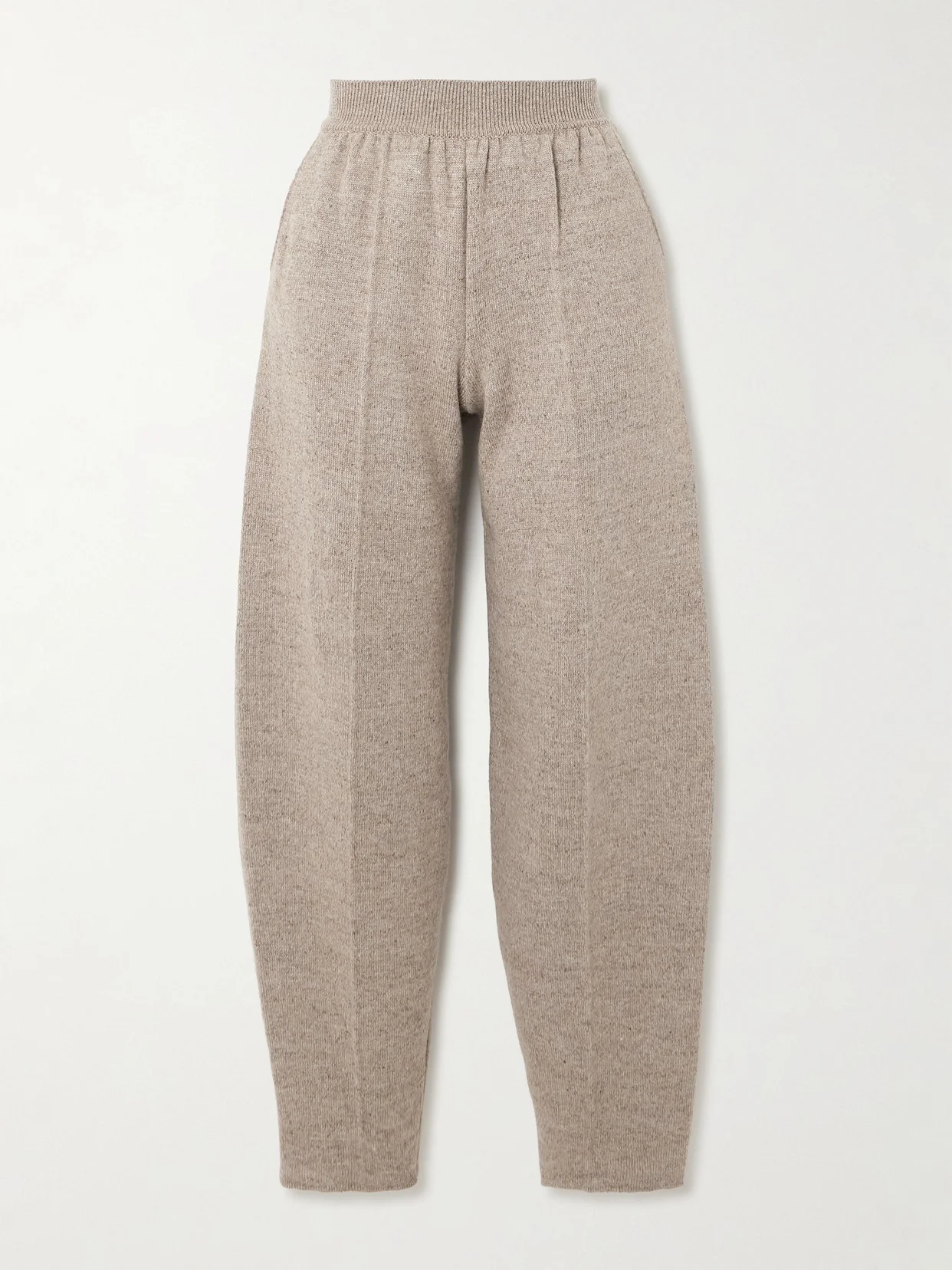 Linen And Cashmere-blend Tapered Pants - 1