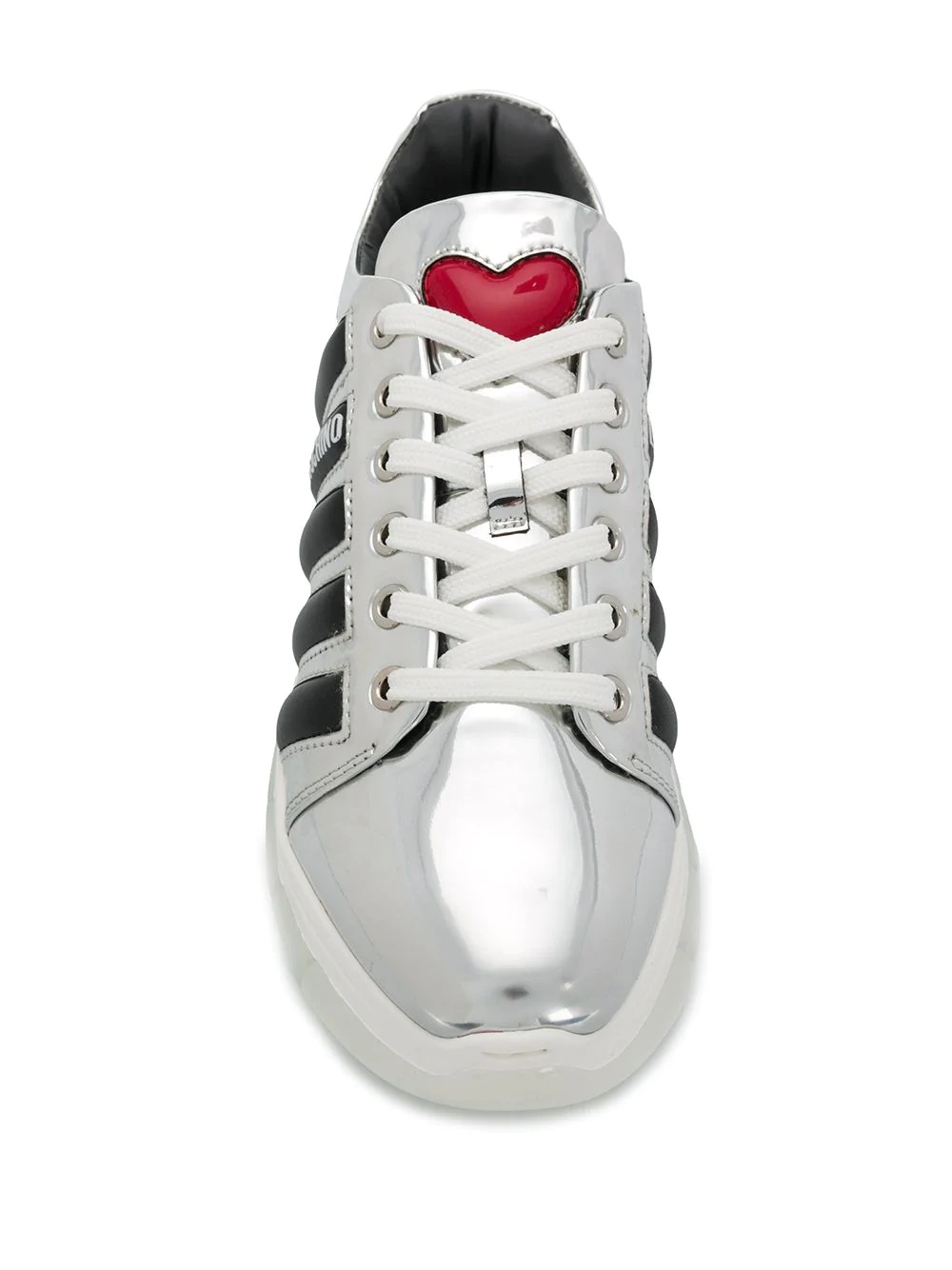 stripe-side low-top trainers - 4