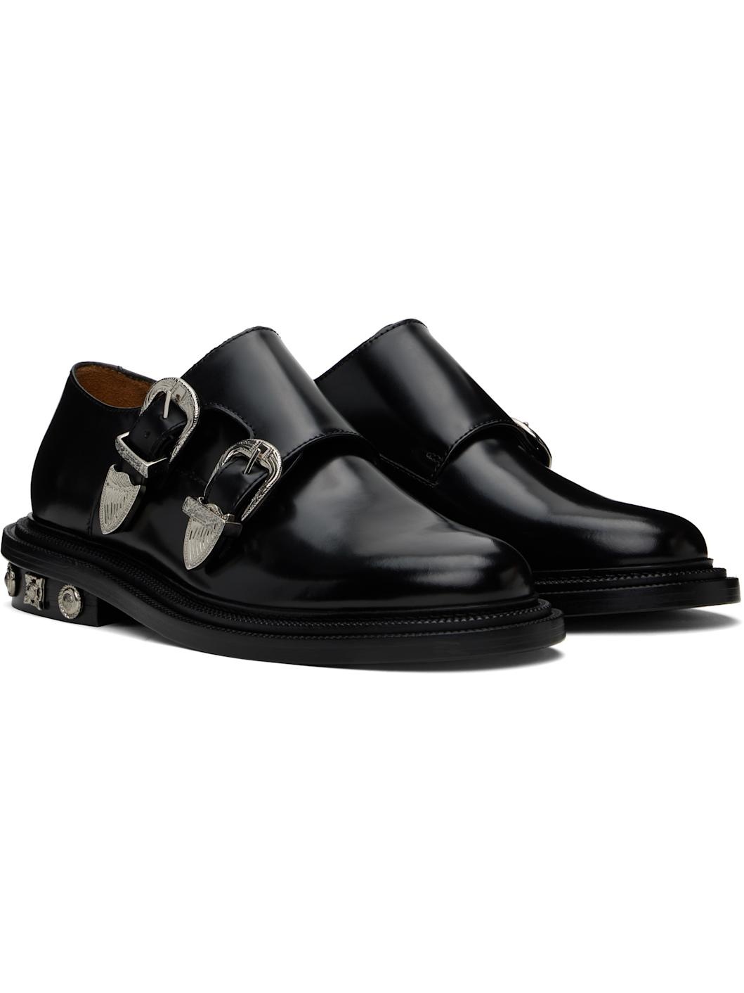 Black Polished Monkstraps - 4