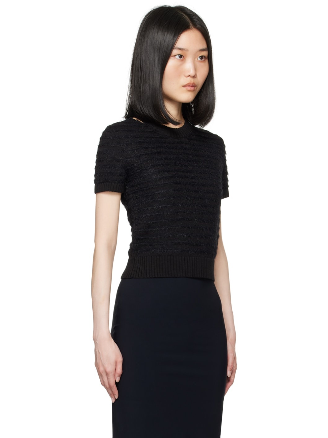 Black Striped Sweater - 2