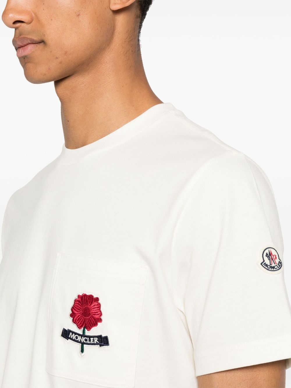 logo-embroidered T-shirt - 4