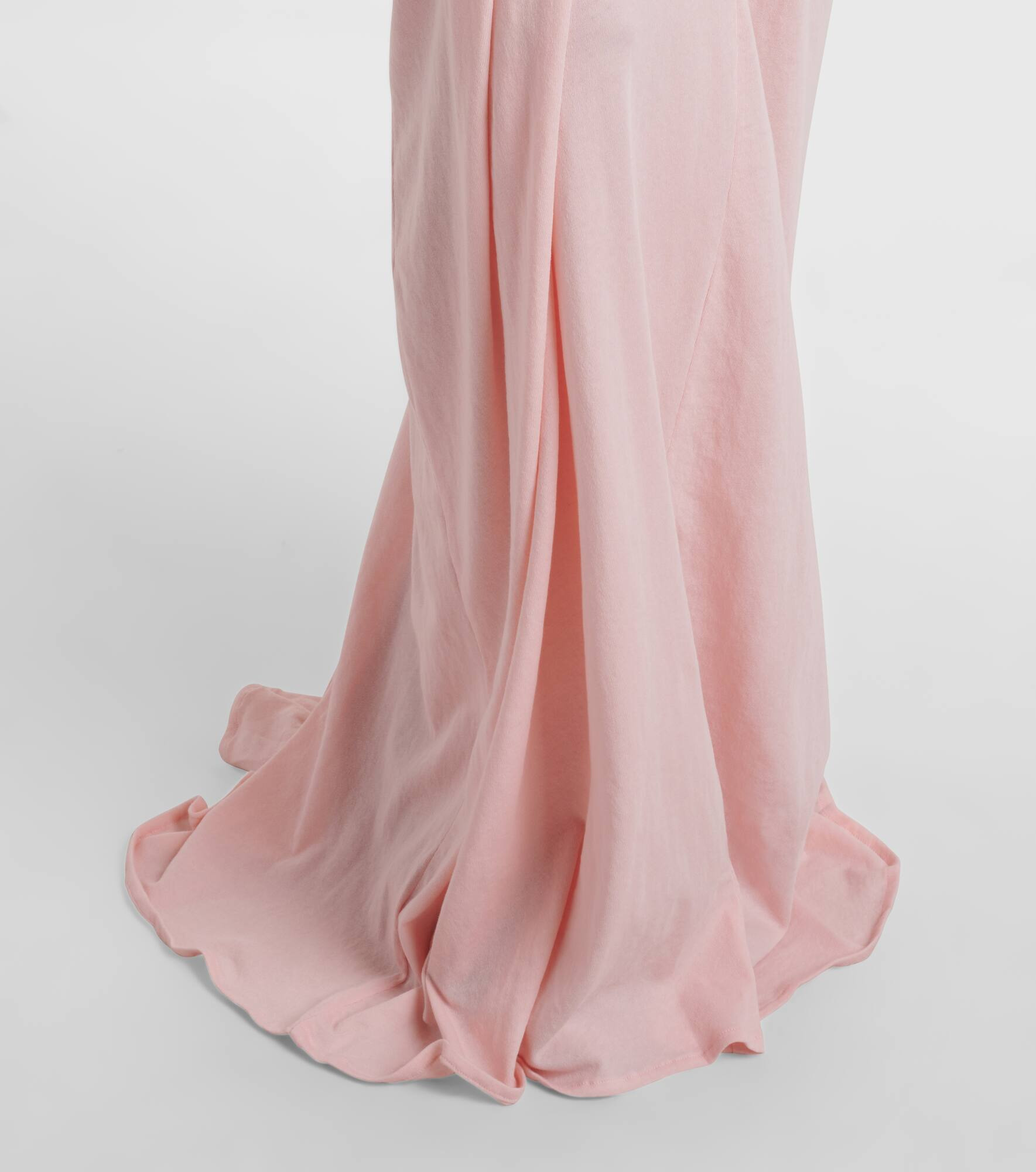 Draped cotton-blend jersey maxi dress - 6