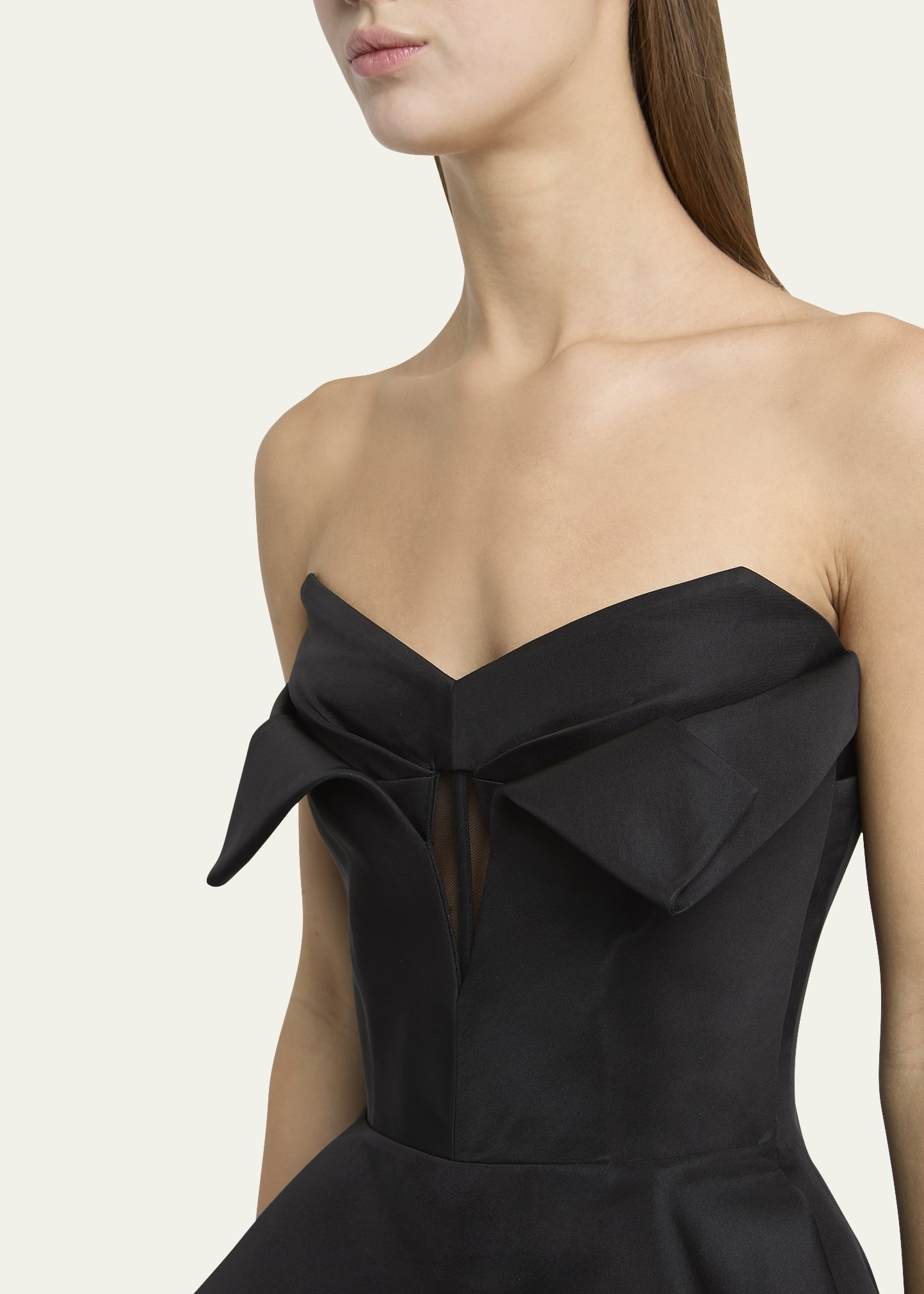 Strapless Peplum Bustier Top - 5