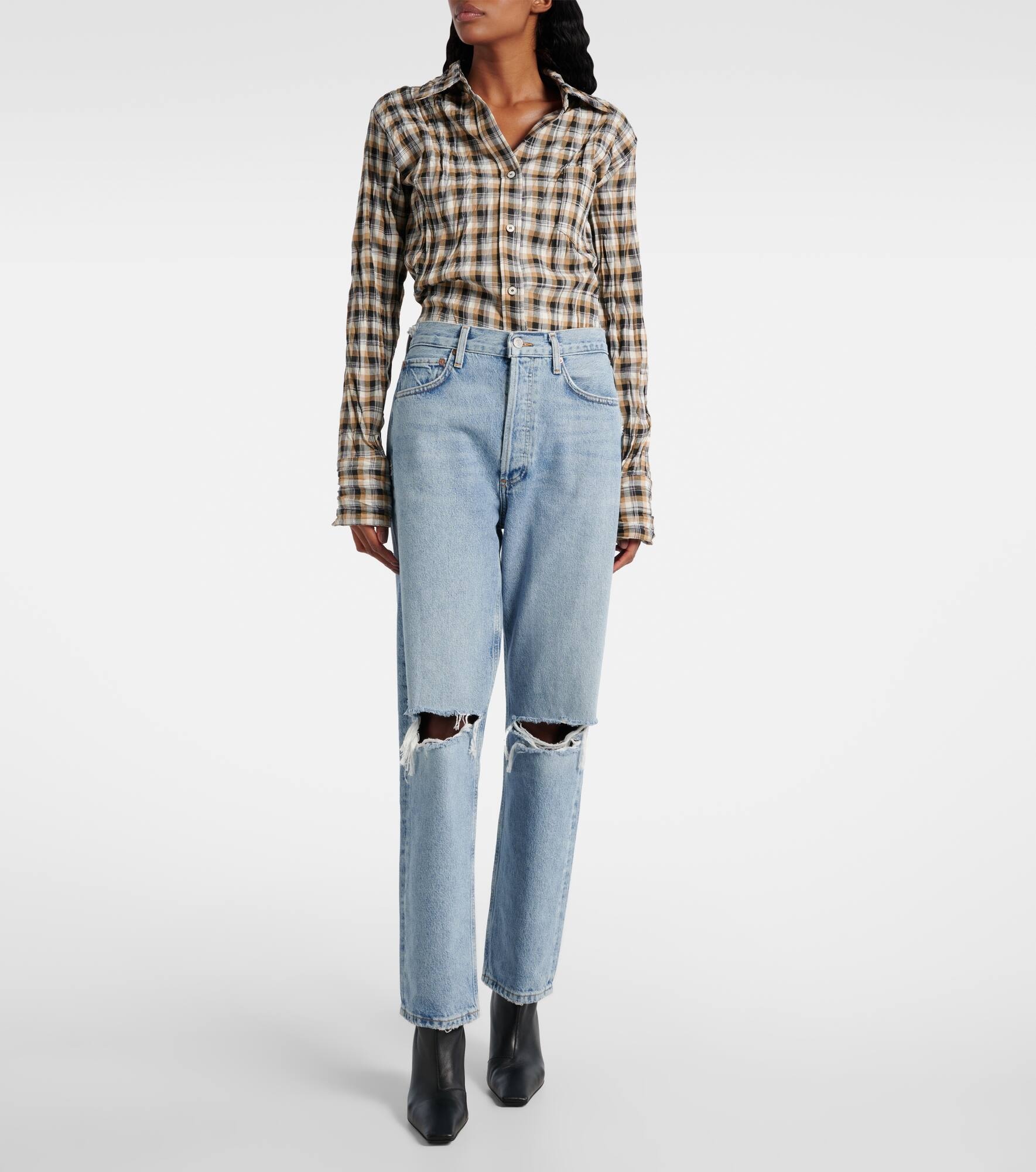 ‘90s mid-rise straight jeans - 7