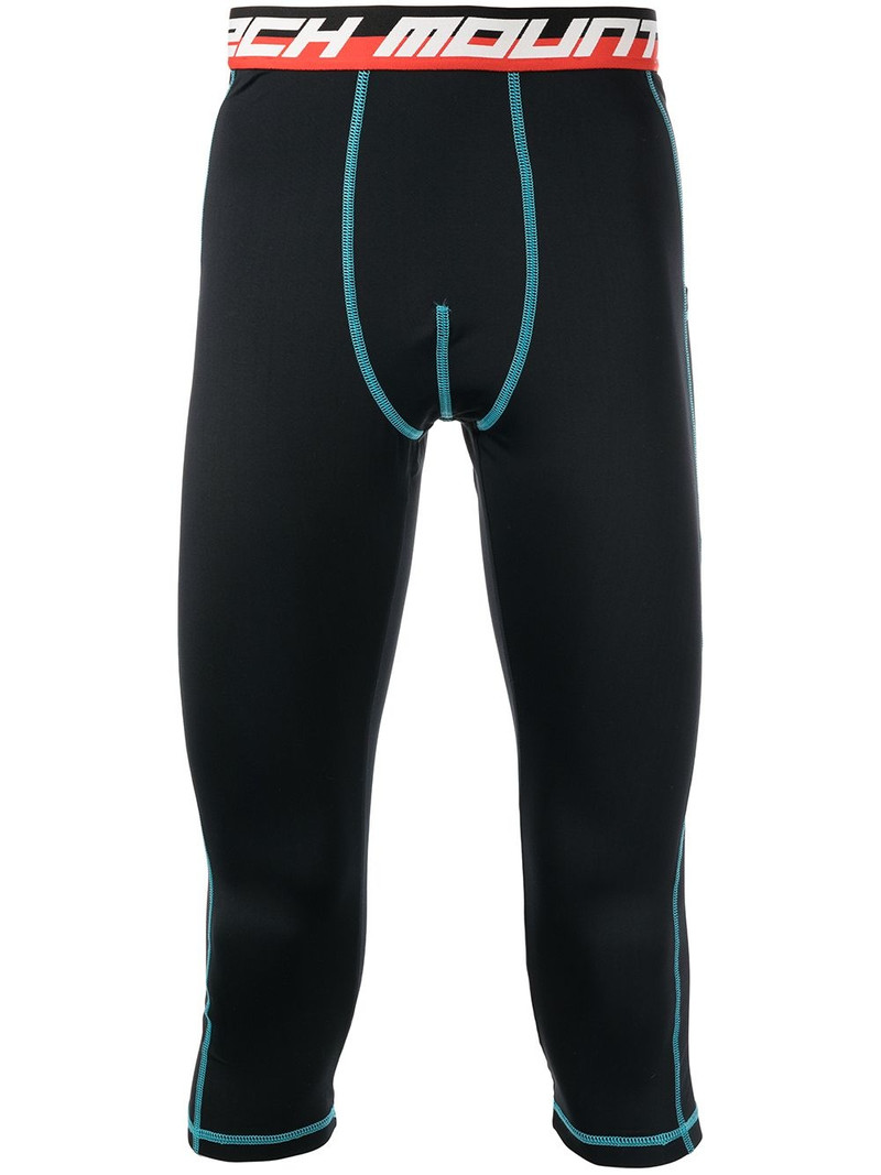logo-waistband cropped leggings 1