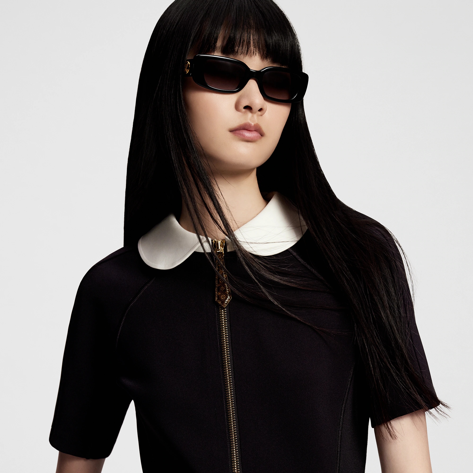 Technical Jersey Peter Pan Collar Top - 2