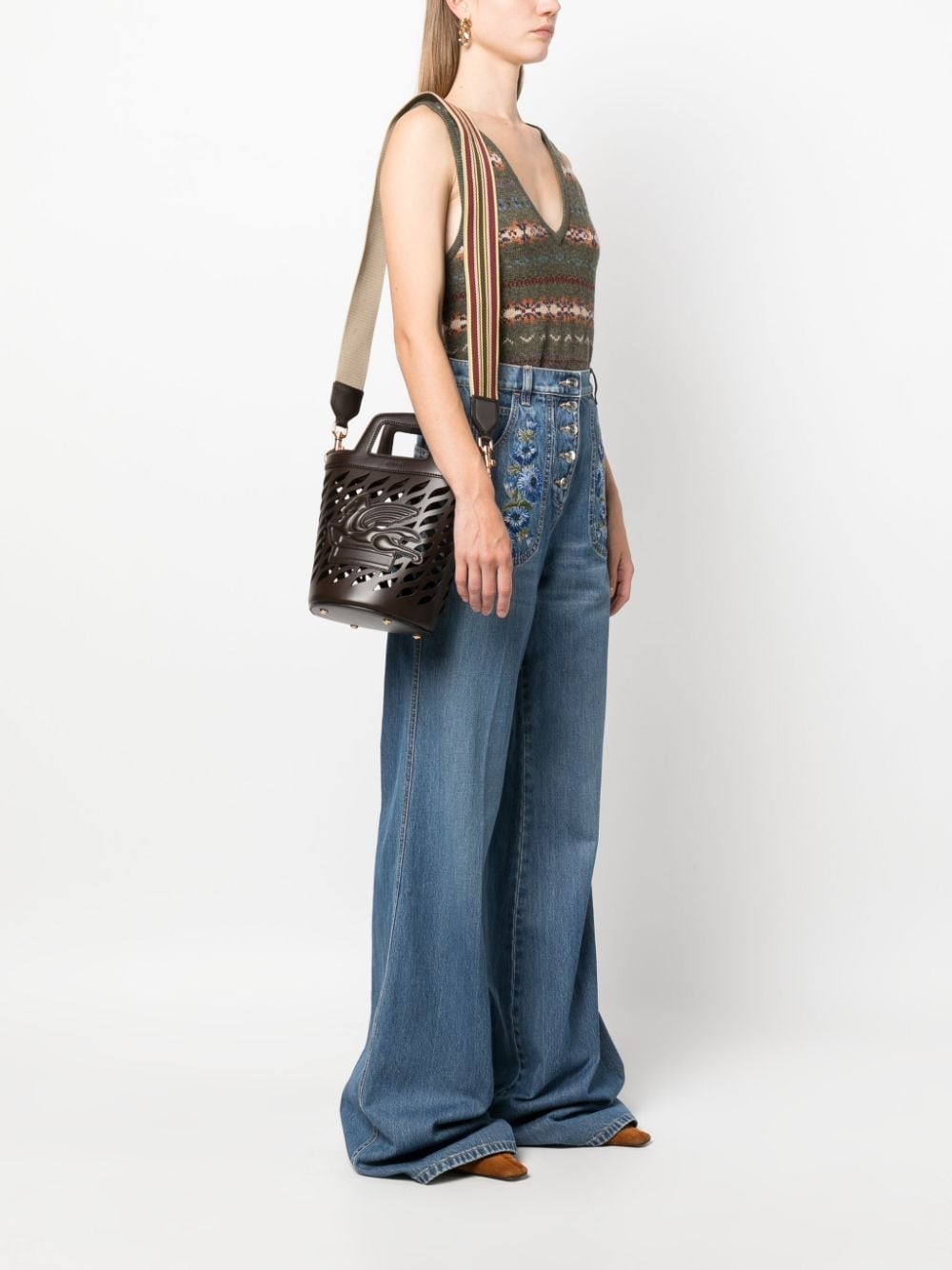 Coffa leather bucket bag - 2