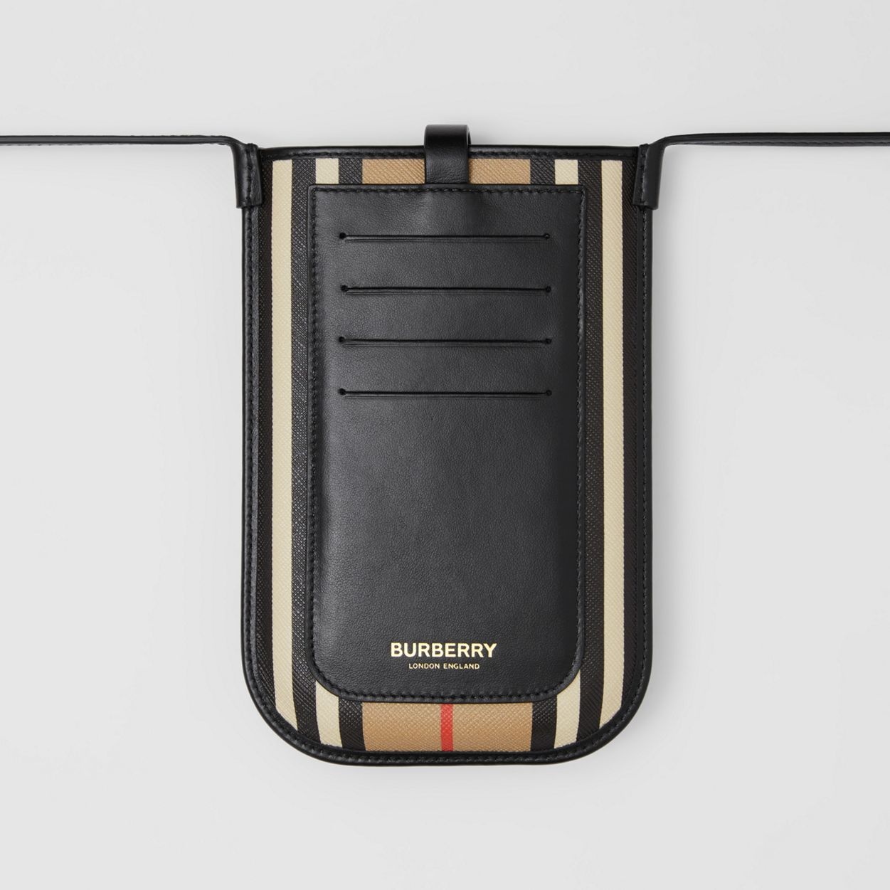 Icon Stripe E-canvas Phone Case with Strap - 8