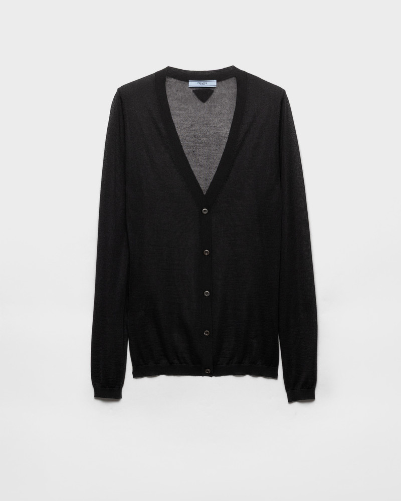 Cashmere and silk cardigan 1