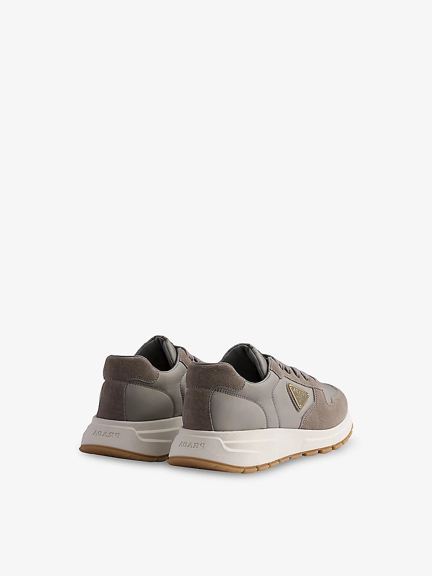 Prax 01 Re Nylon And Suede Low-Top Trainers - 4