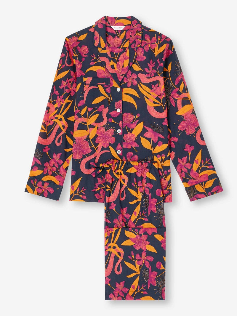 Women's Pyjamas Ledbury 68 Cotton Batiste Navy 1