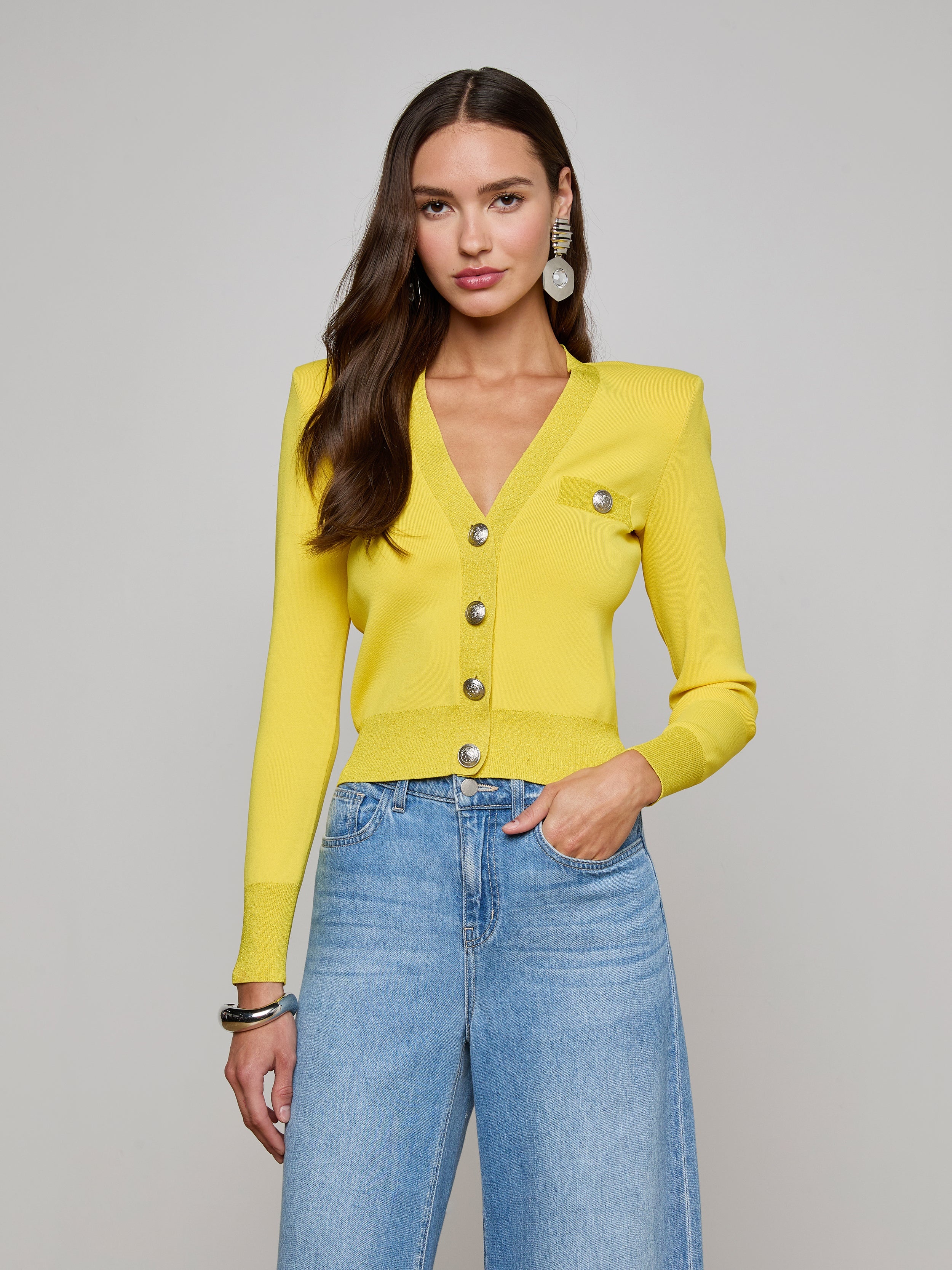 Taya V-Neck Cardigan - 2
