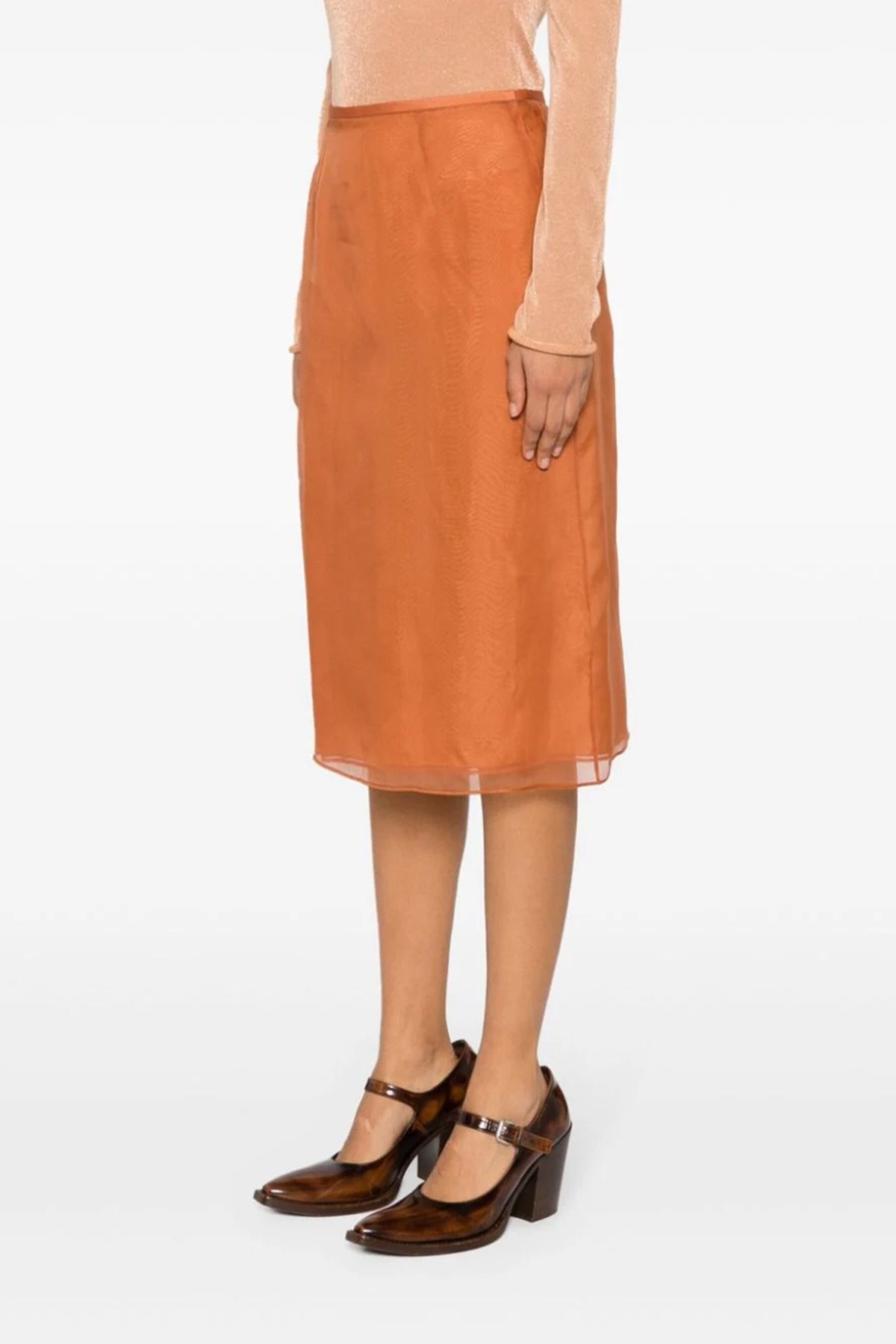 スカート PRADA Organza skirt Brown P123JSOOO1344 Prada Organza skirt | julianfashion | REVERSIBLE