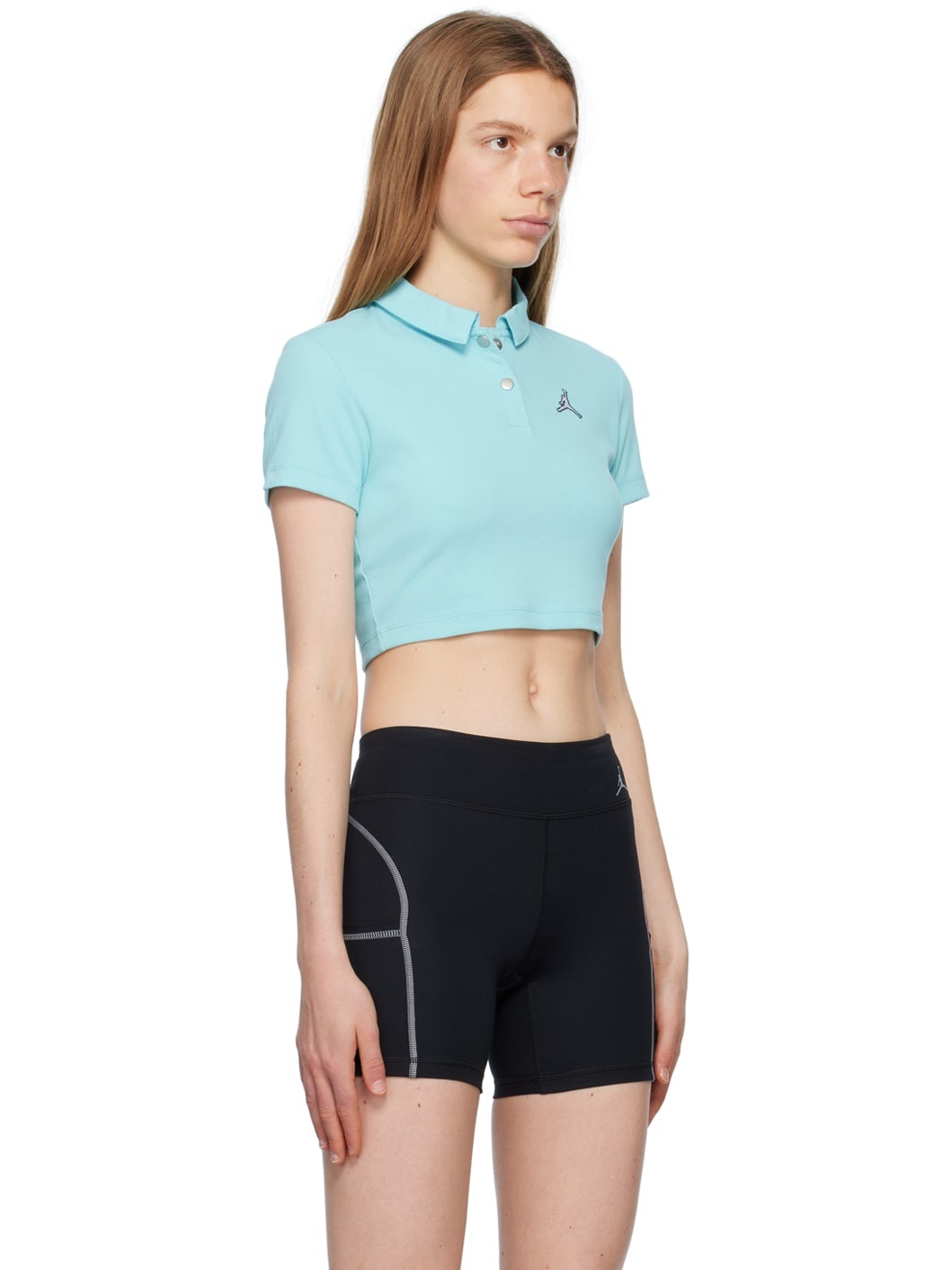 Blue Cropped Polo - 2