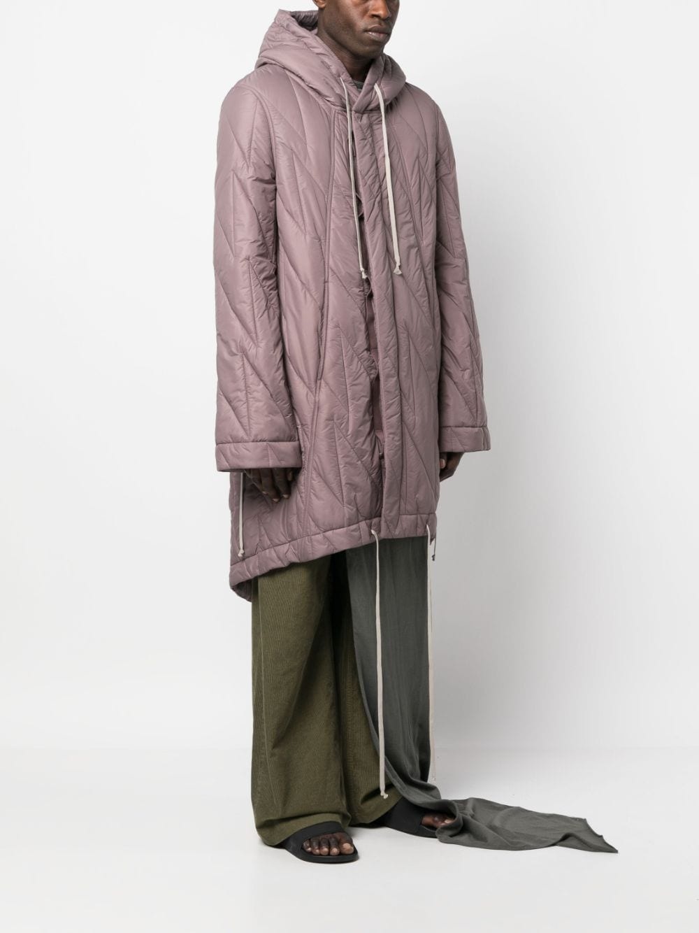fishtail quilted parka - 3