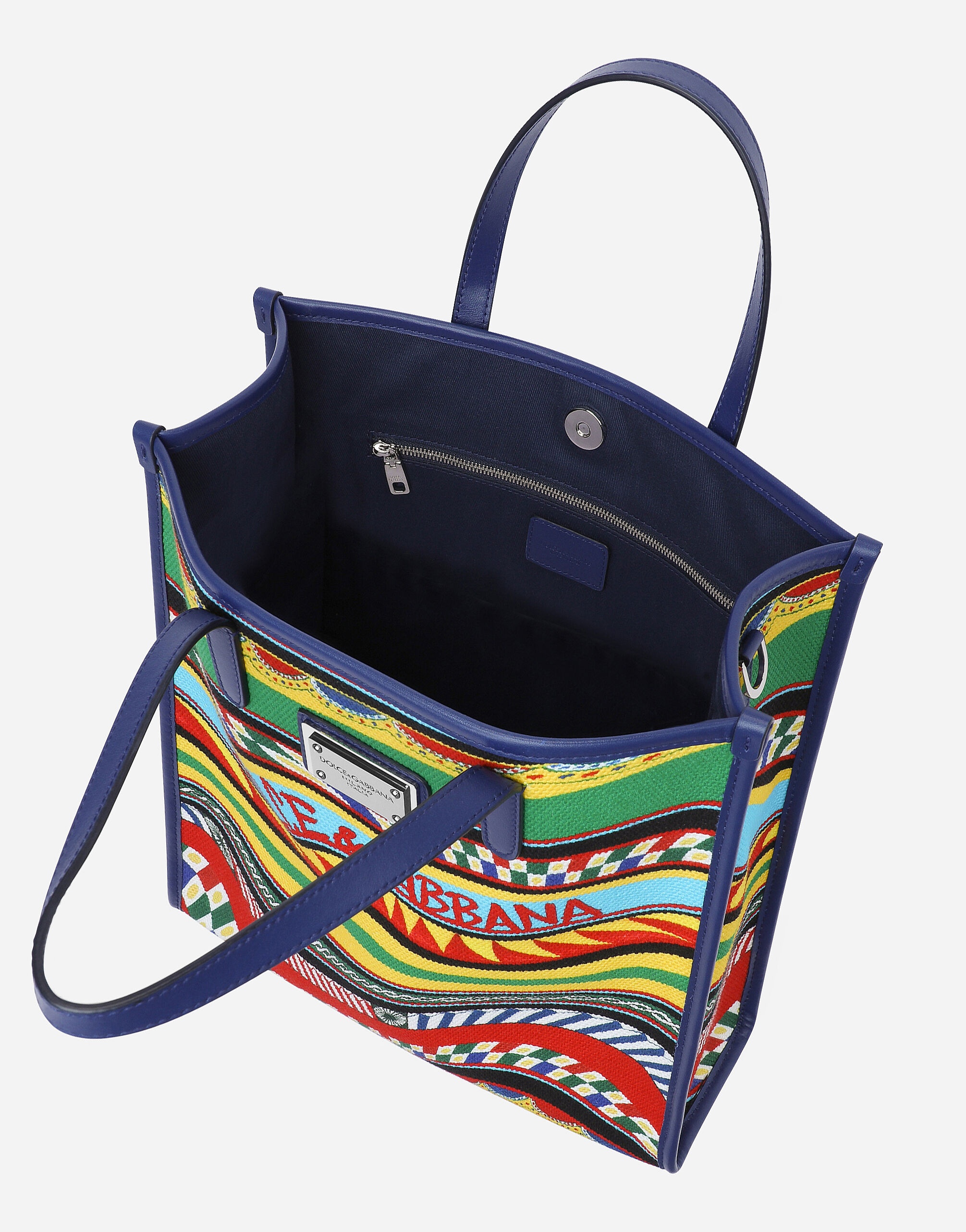 Small printed canvas shopper - 5