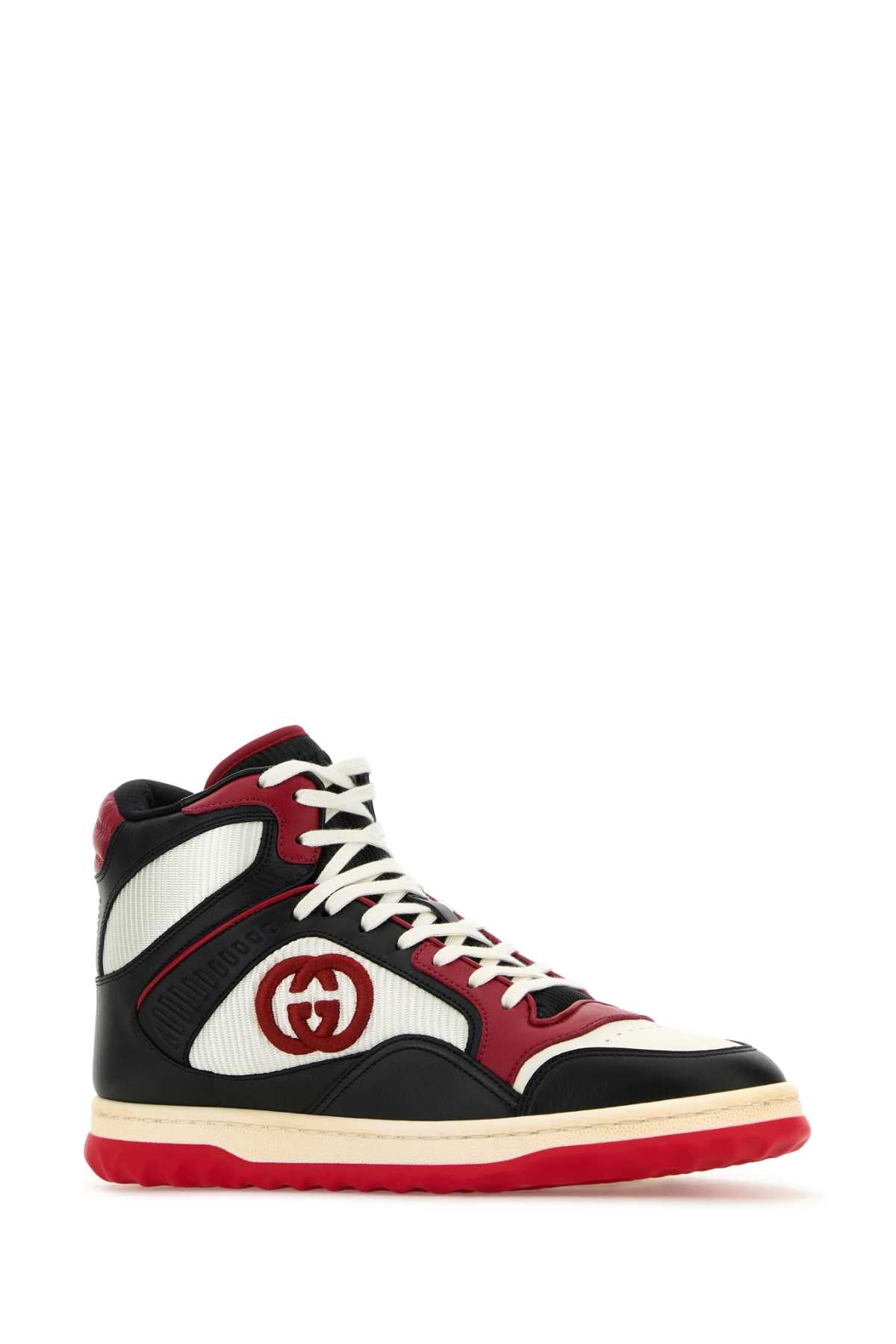 Gucci Men Multicolor Leather And Fabric Multicolor Sneakers - 2