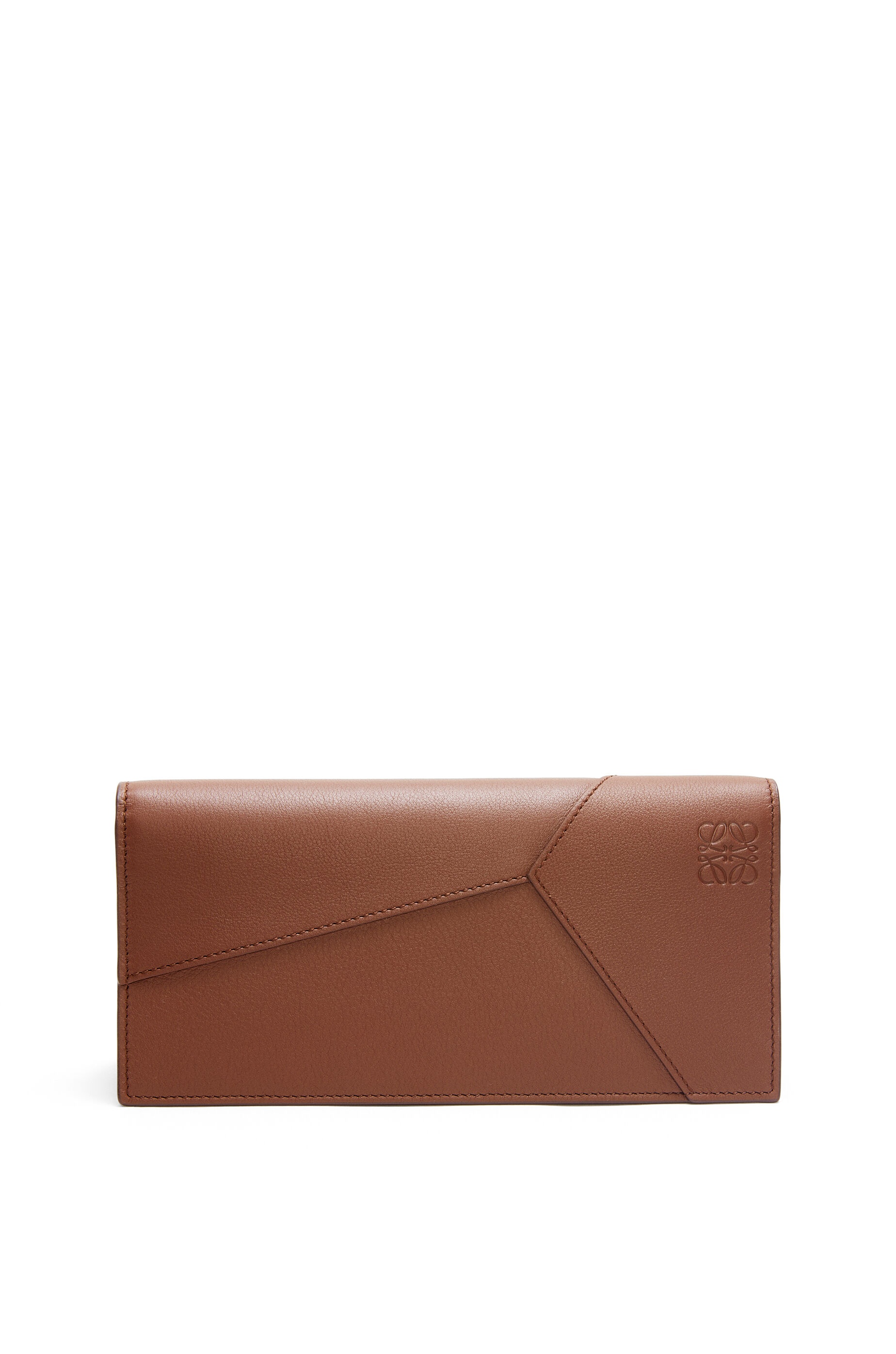 Puzzle long horizontal wallet in classic calfskin - 1