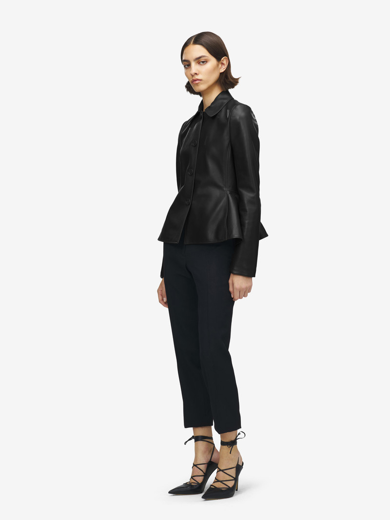 Leather Peplum Jacket 4