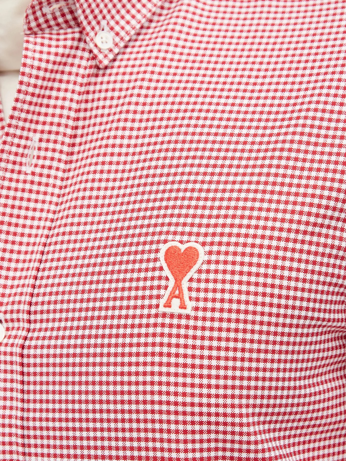 Logo-appliqué gingham cotton shirt - 3