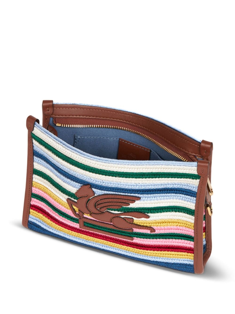 striped clutch bag - 5